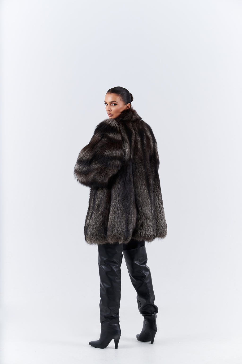 Silver fox fur