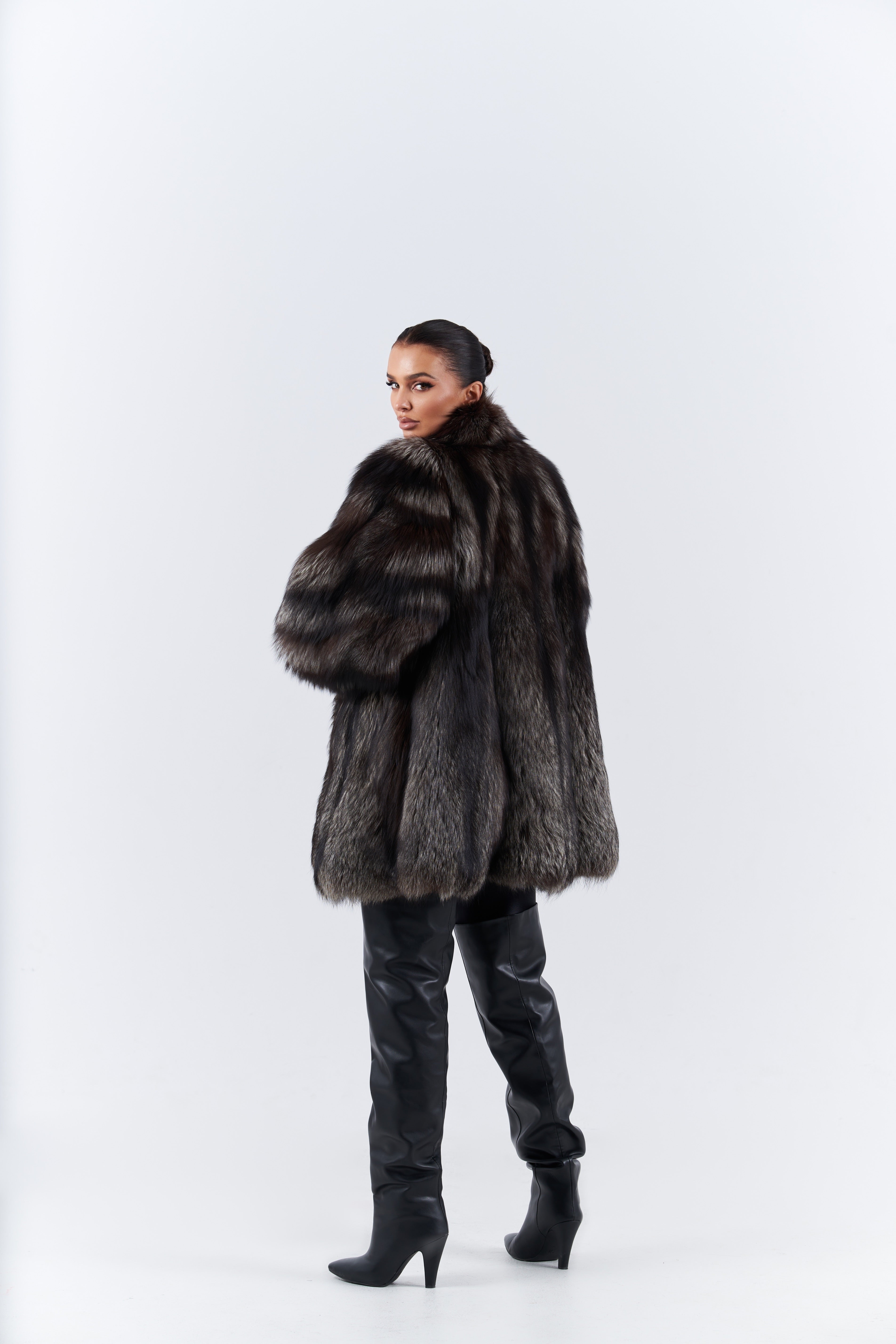 Silver fox fur