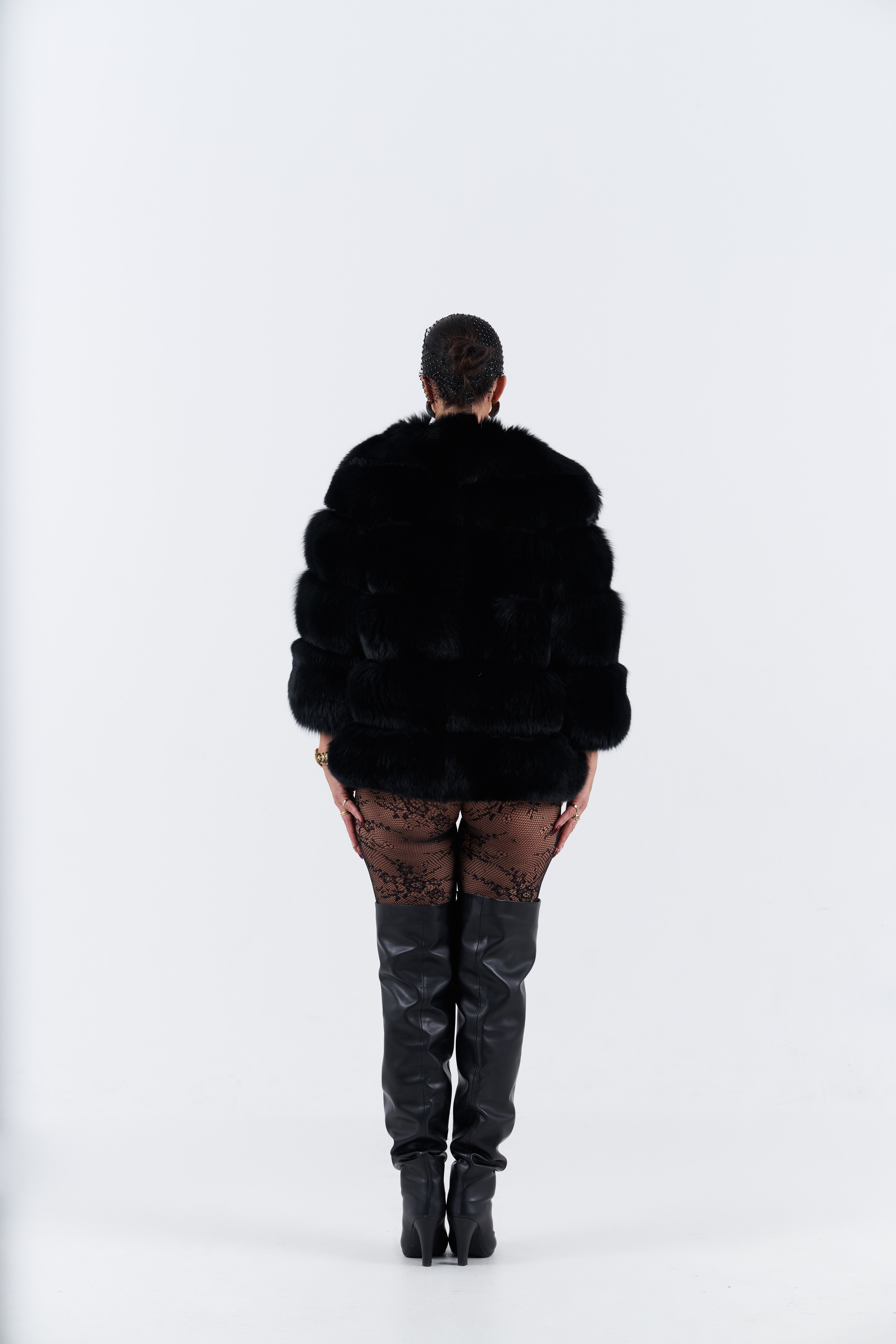 New black fox fur