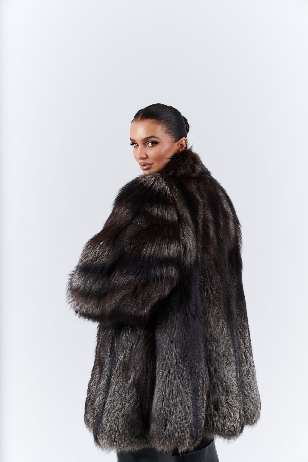 Silver fox fur