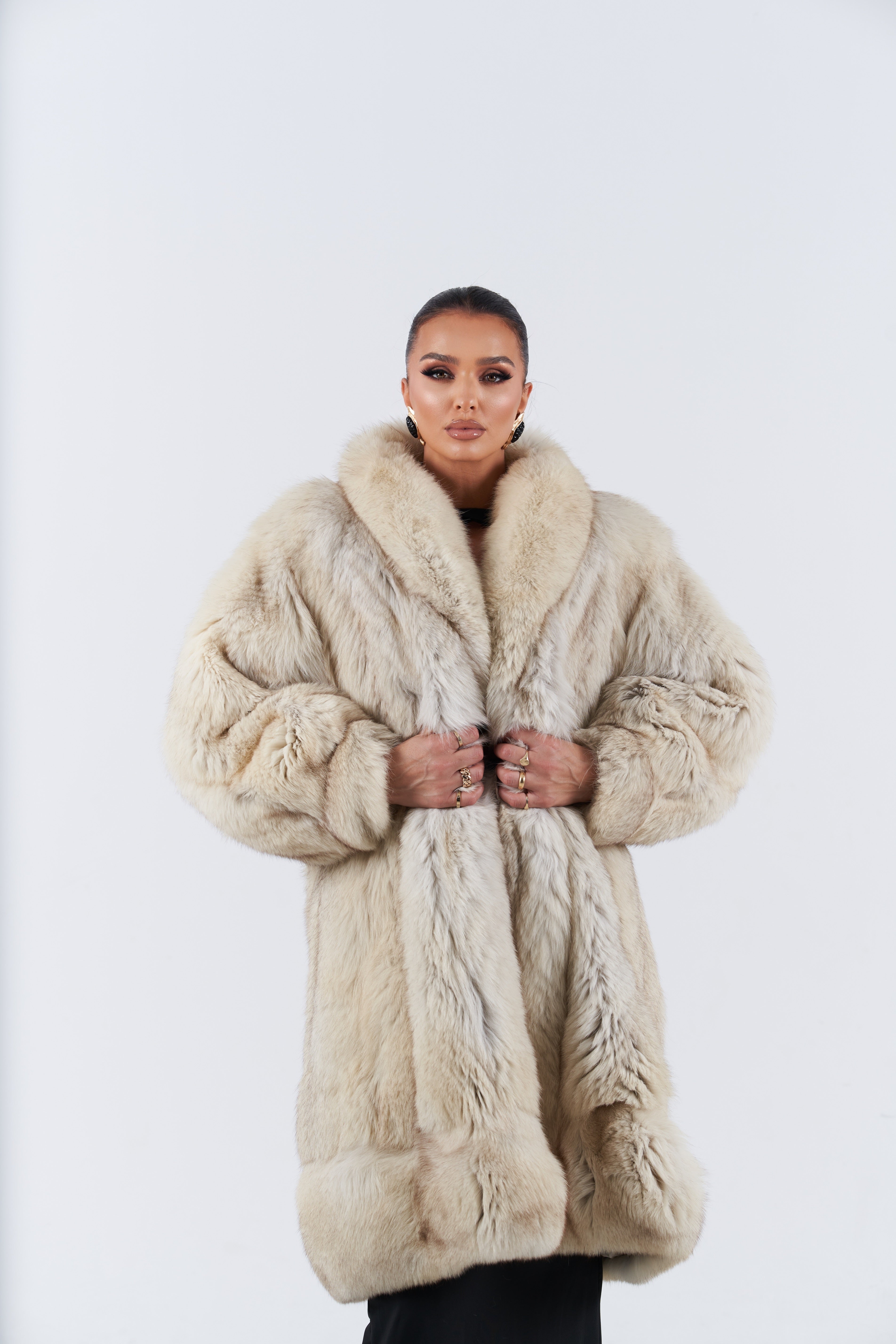 Vintage fox fur coat