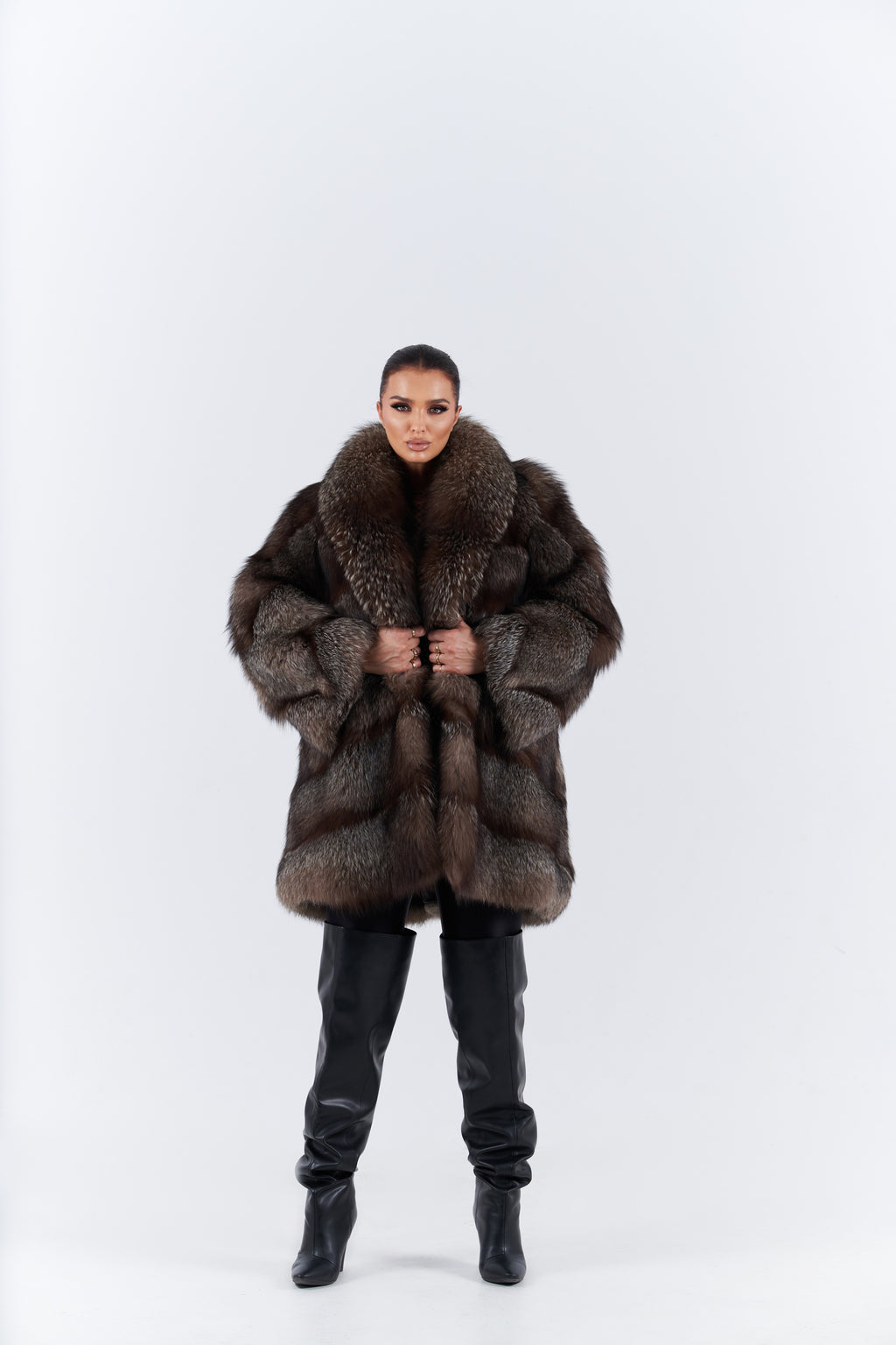Fox fur coat