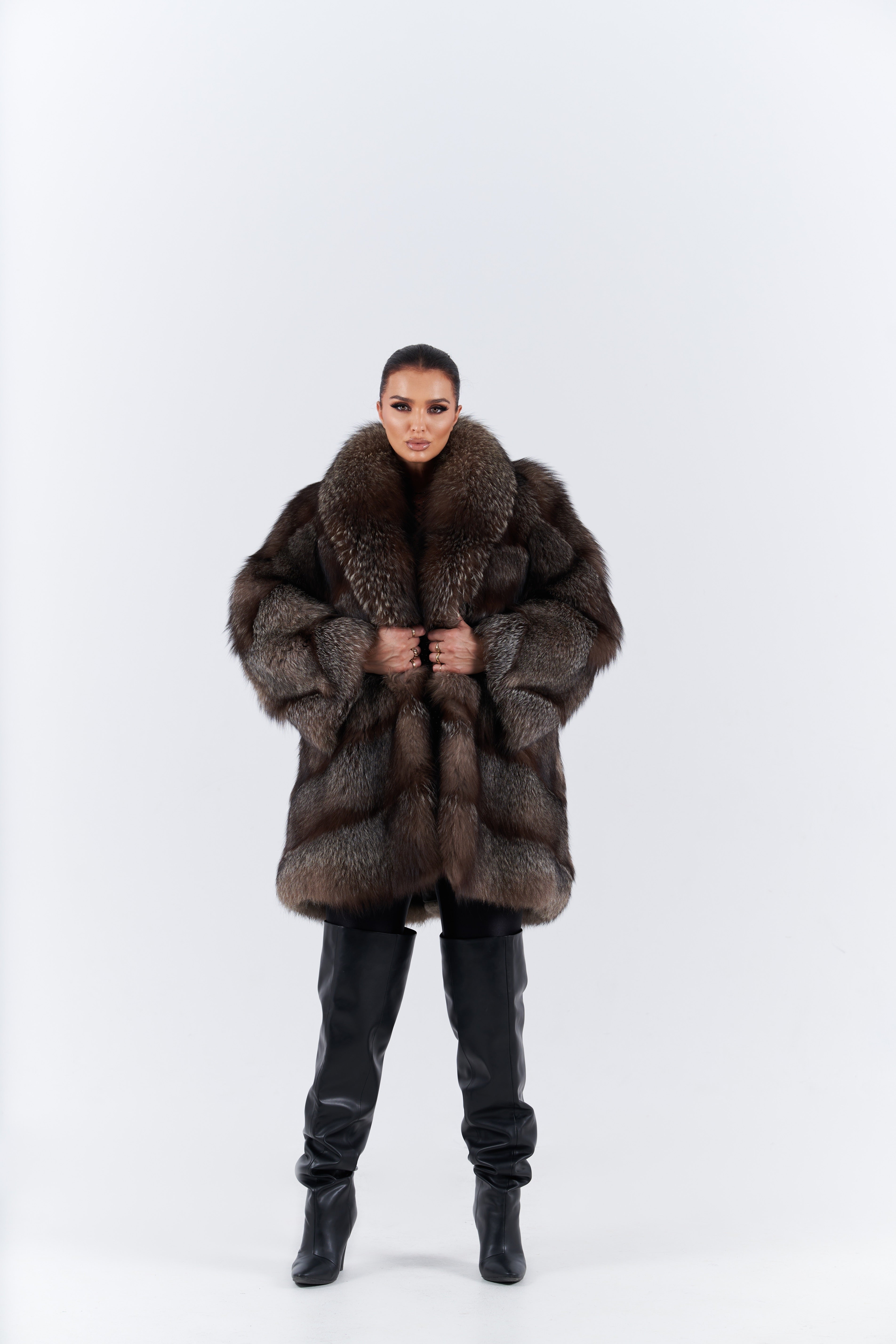 Fox fur coat