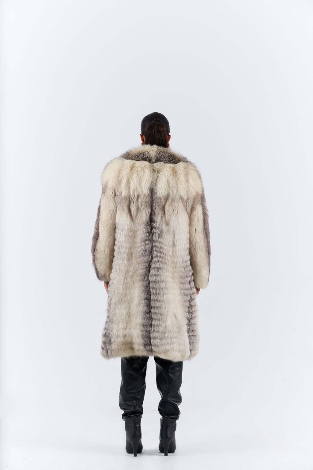 Fox artic frost fur coat