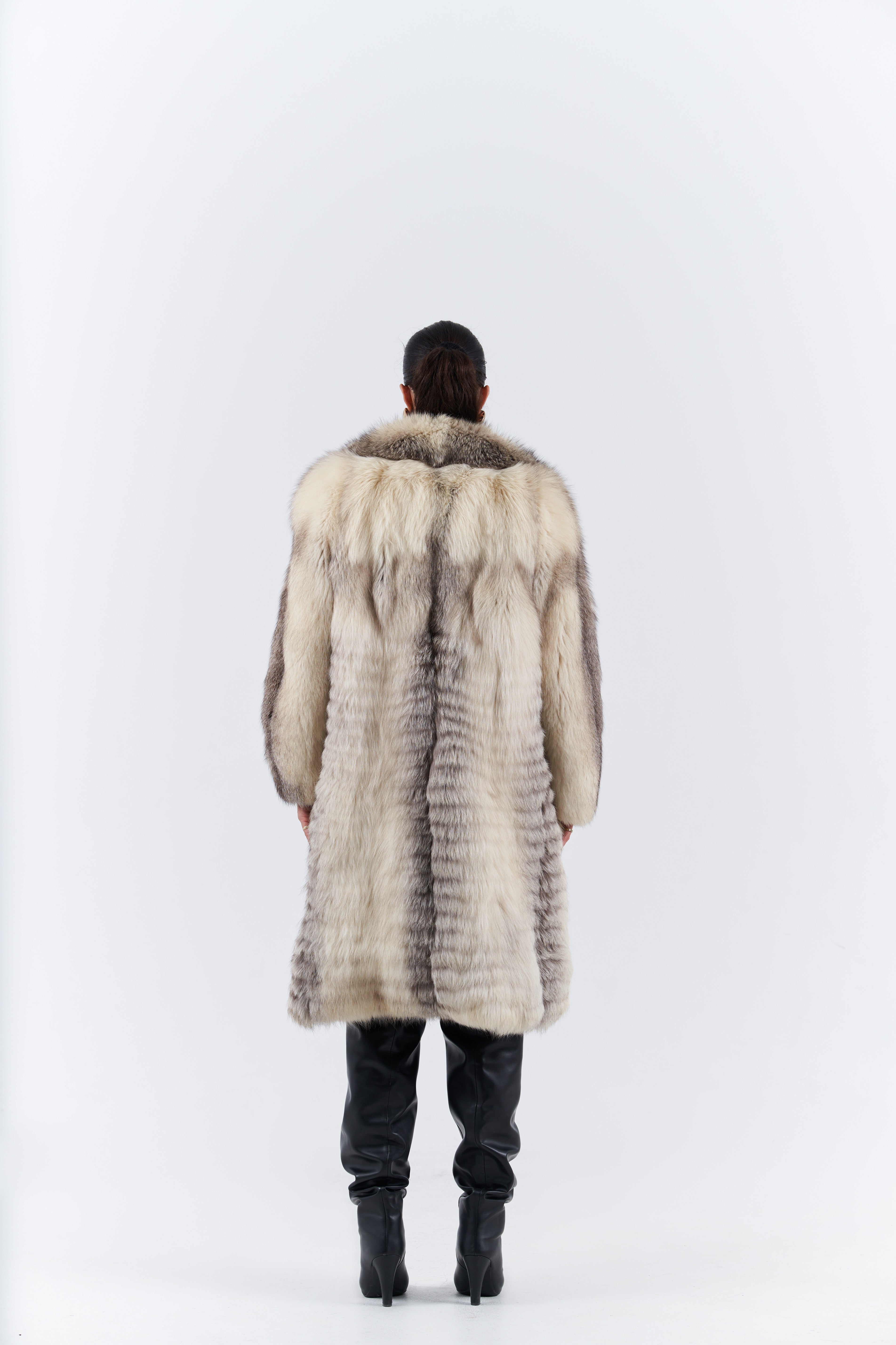 Fox artic frost fur coat