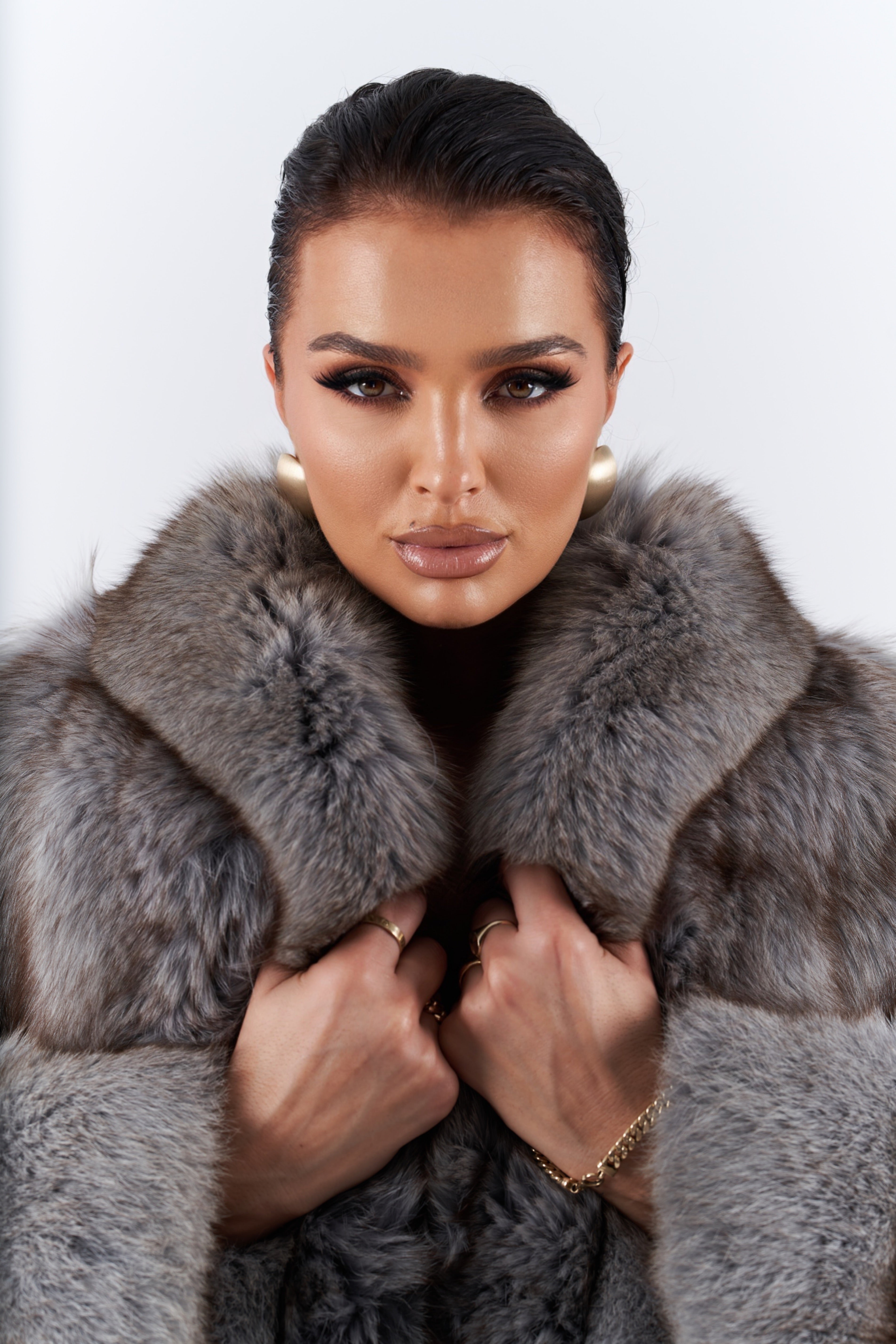 Fox fur coat