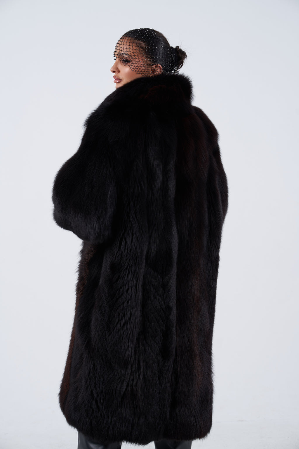 Long Fox Fur Coat