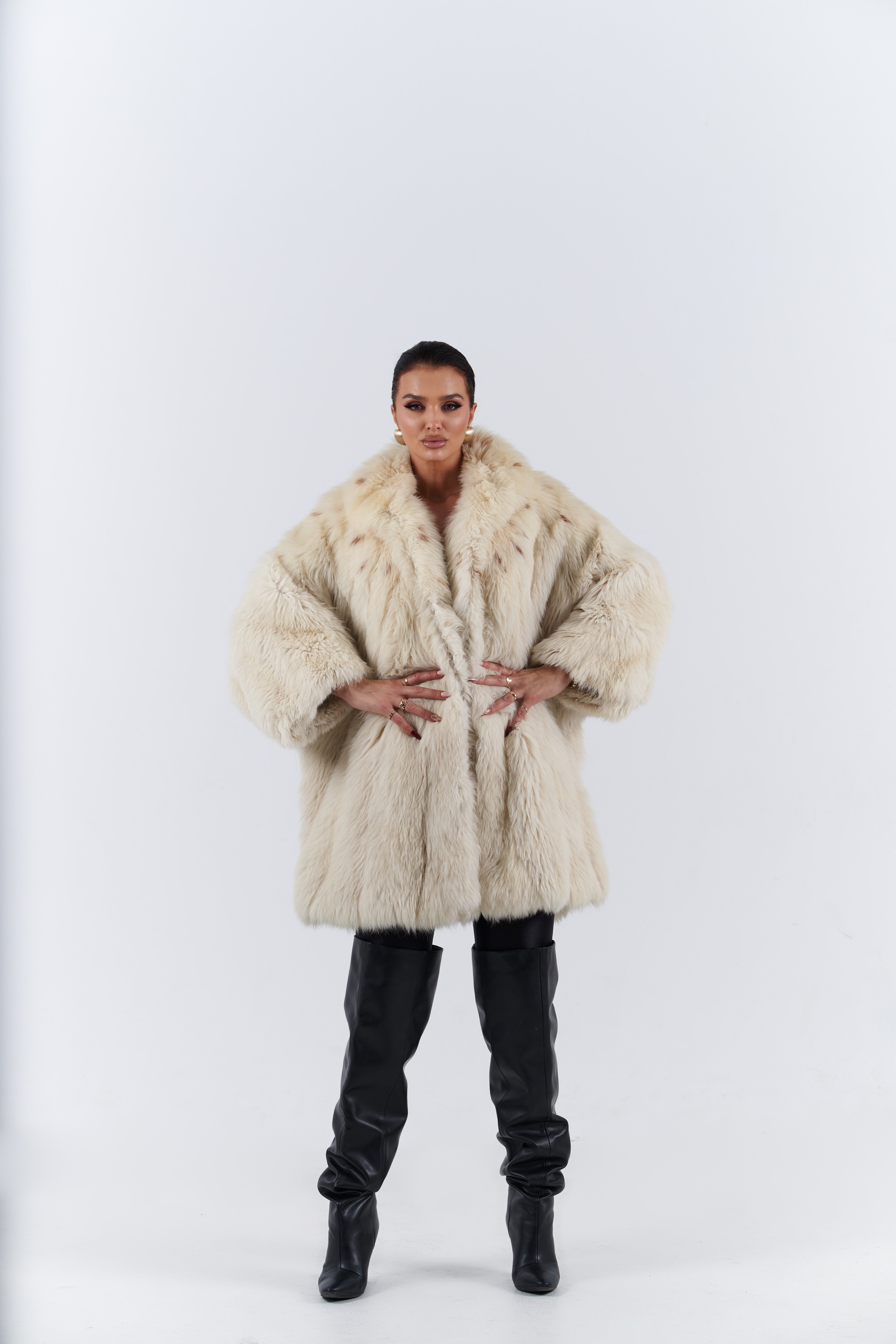 Fox fur coat
