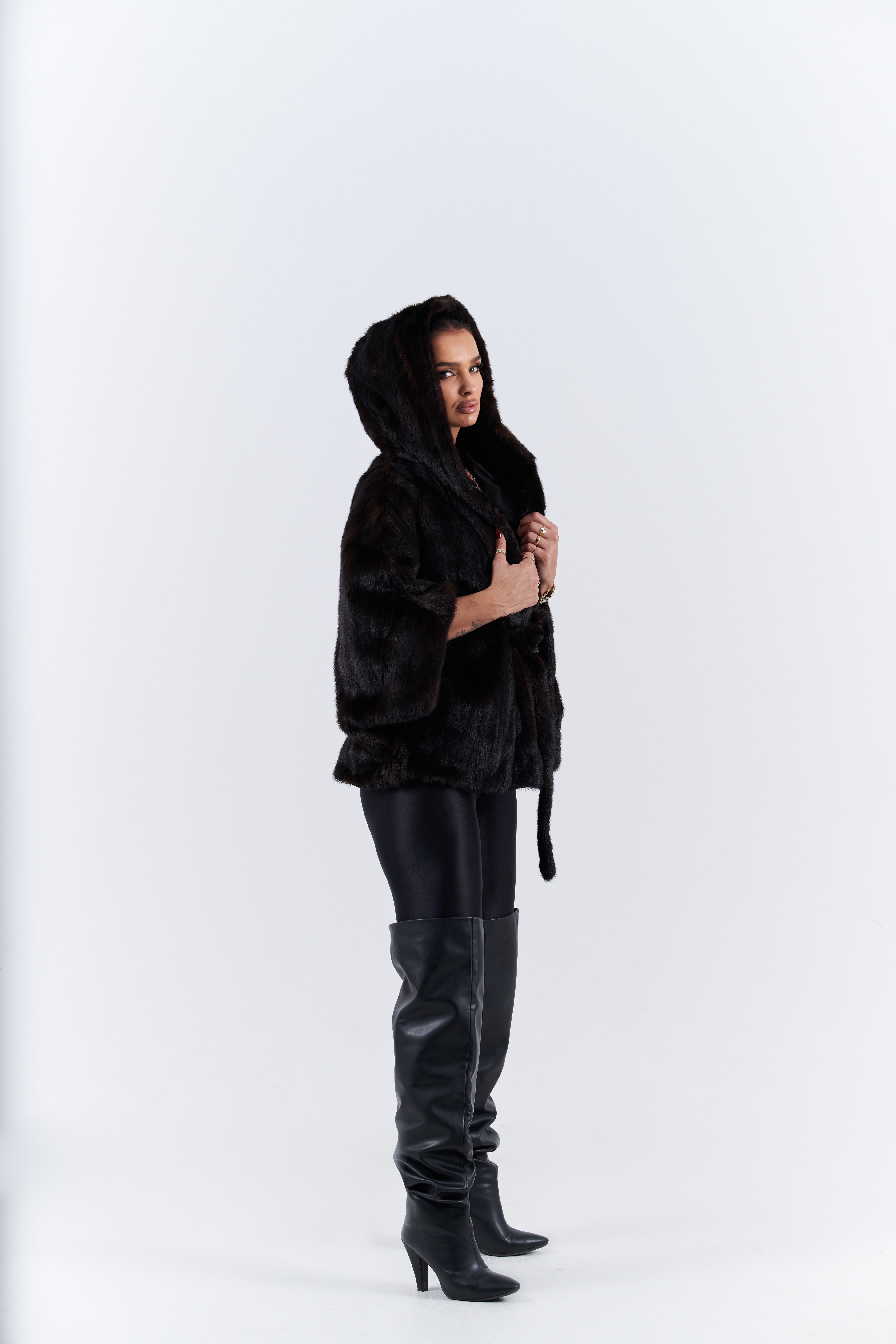 Vintage mink fur cape