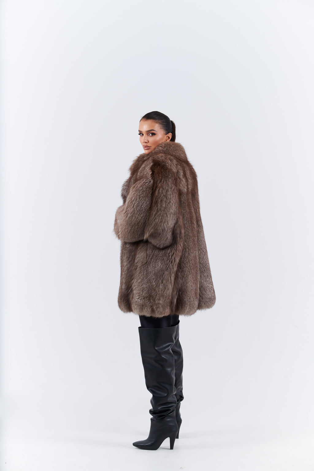 Fox fur coat