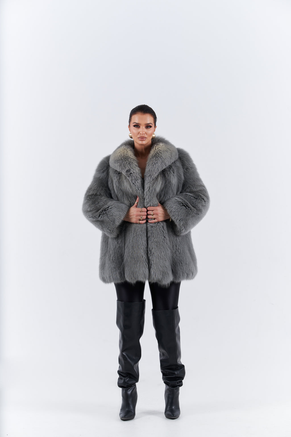 Fox fur coat