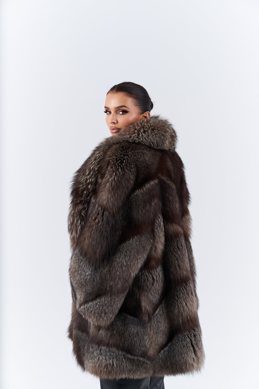 Fox fur coat