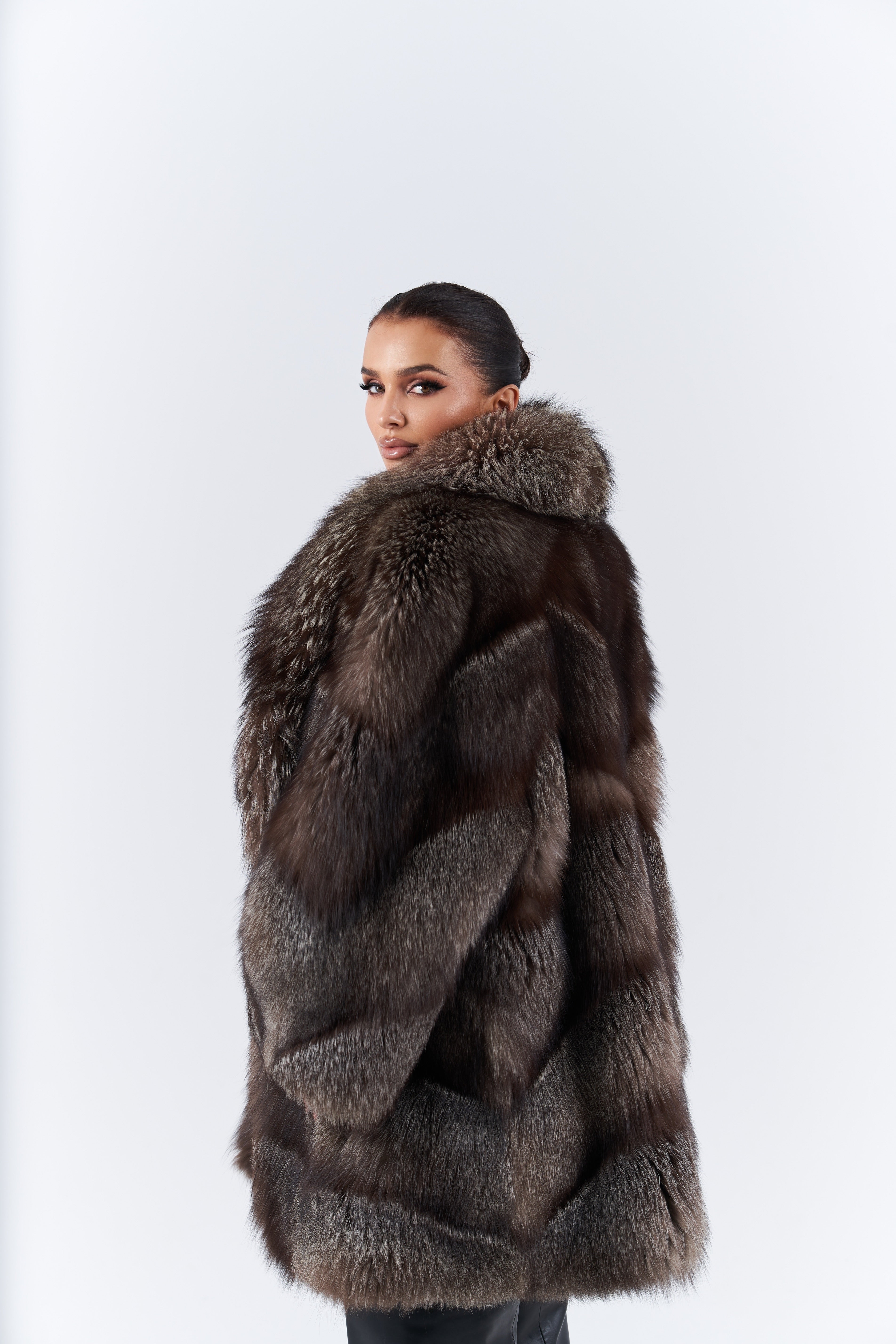 Fox fur coat