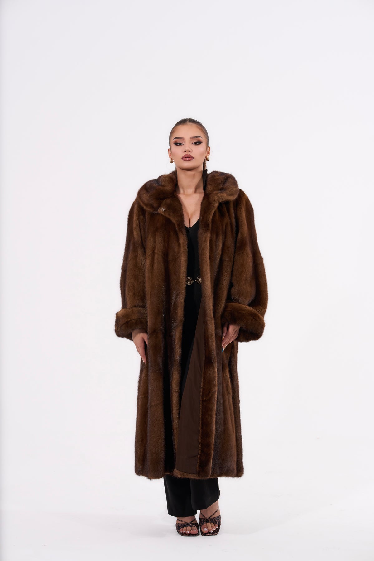 Vintage Brown Mink Fur Coat ✨
