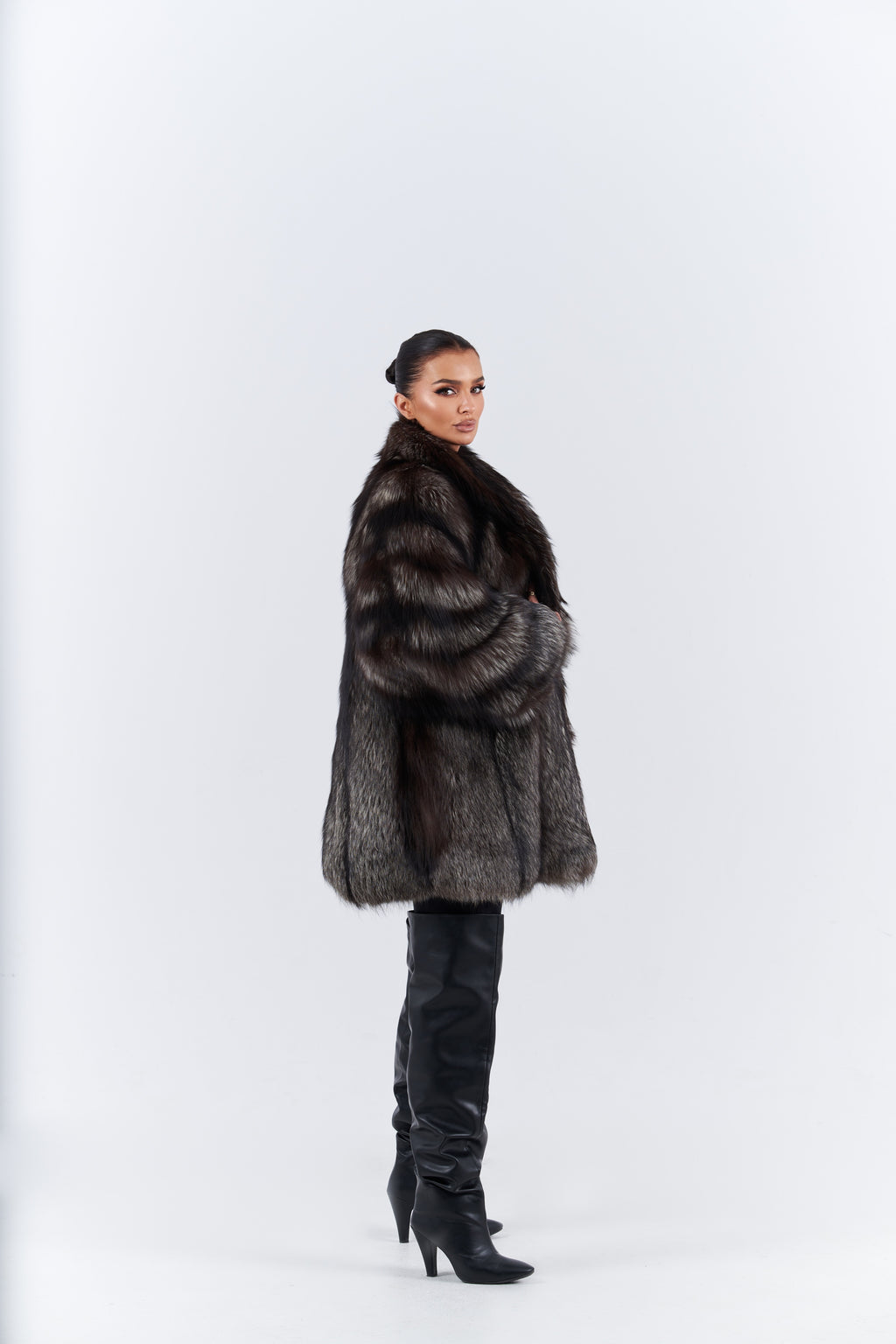 Silver fox fur