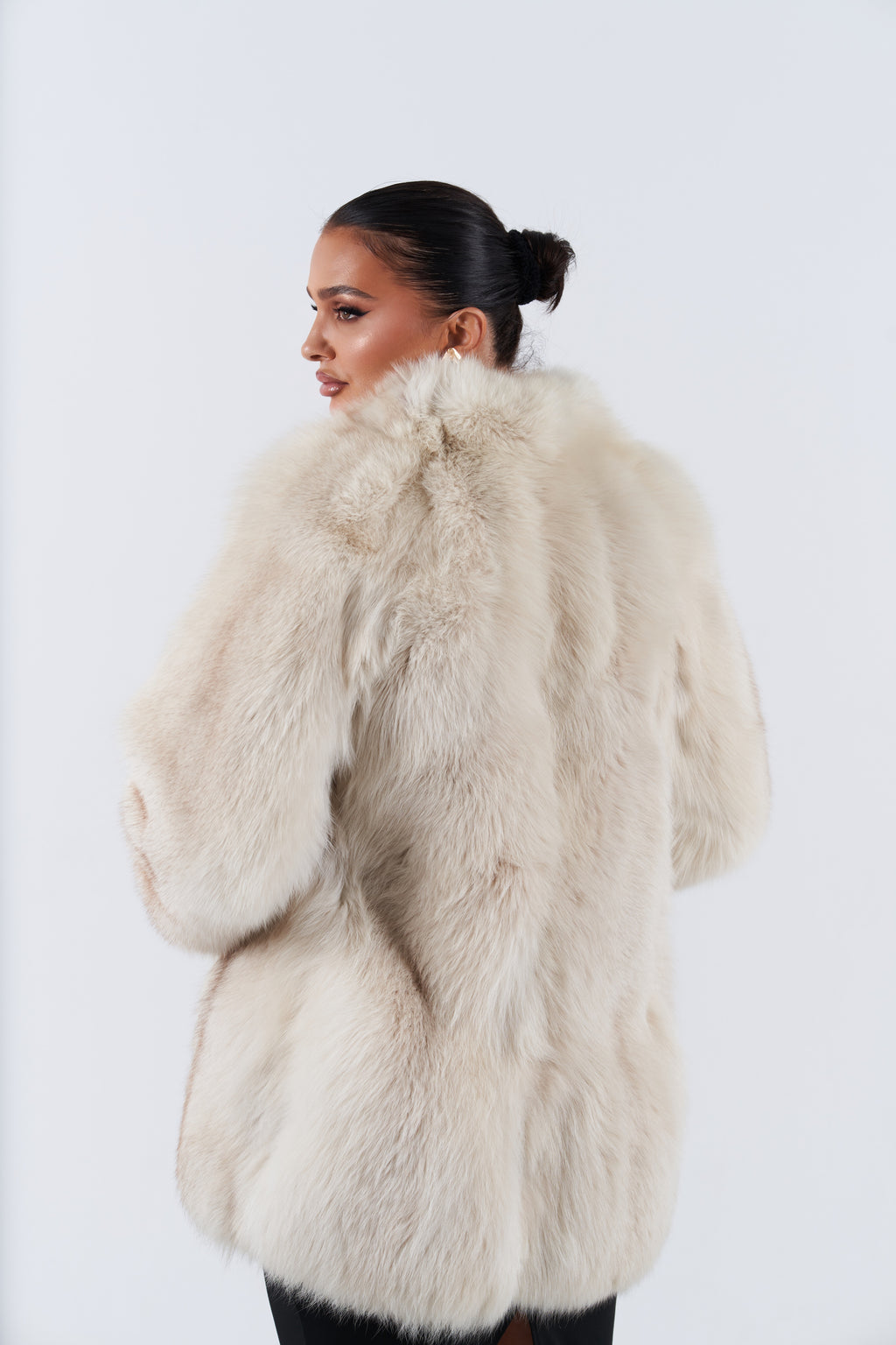 Vintage white fox