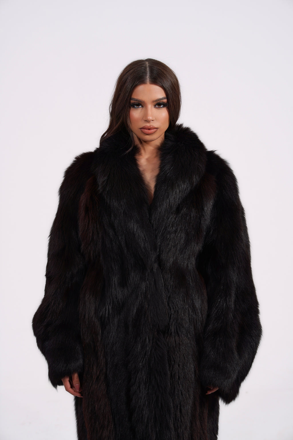 • vintage fox fur coat