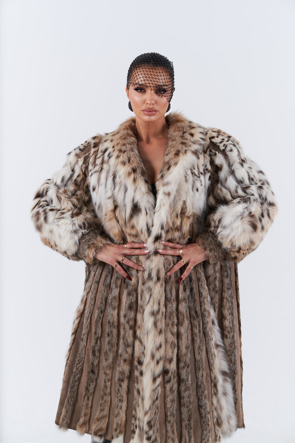 Vintage lynx fur coat