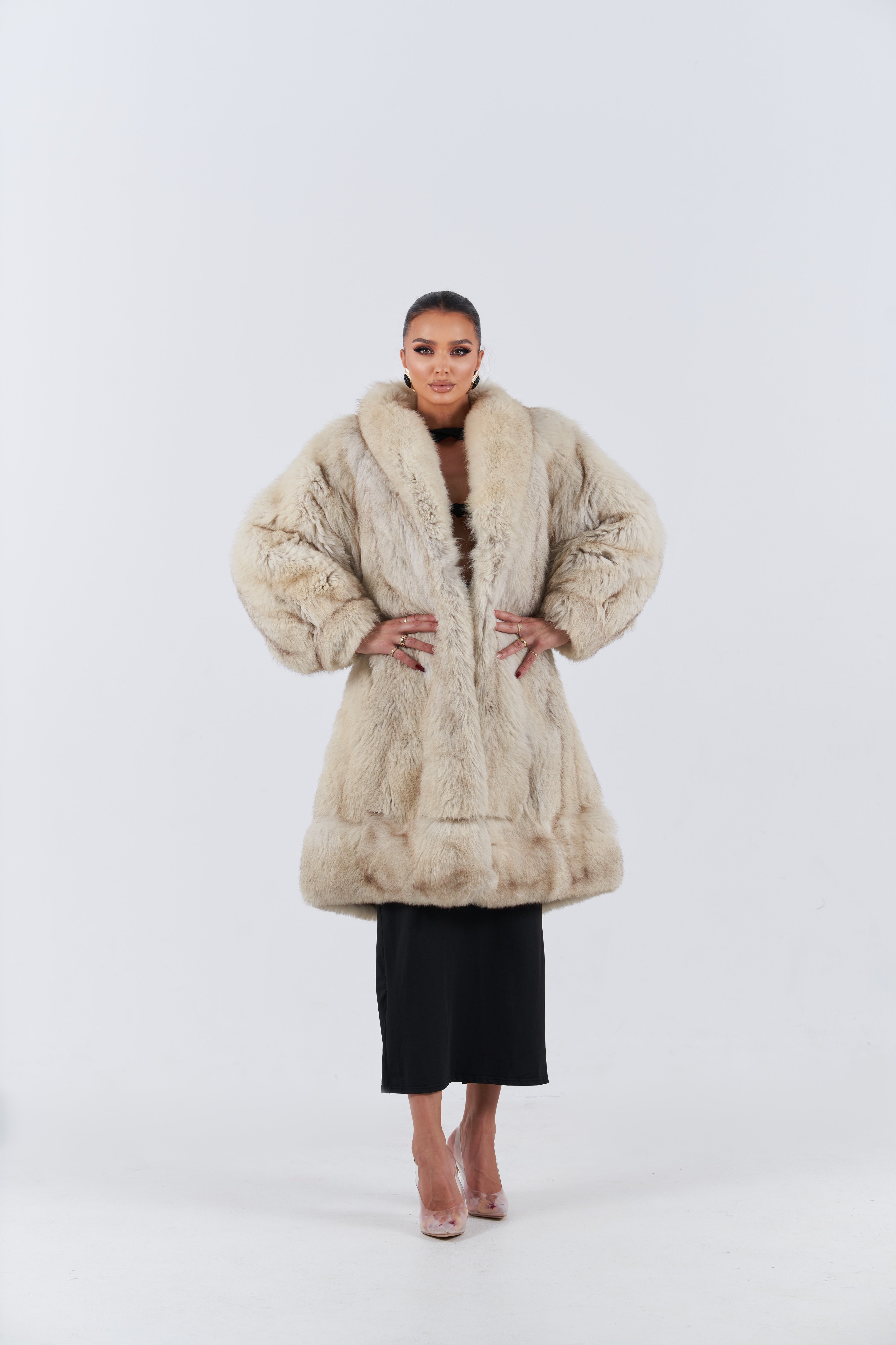 Vintage fox fur coat
