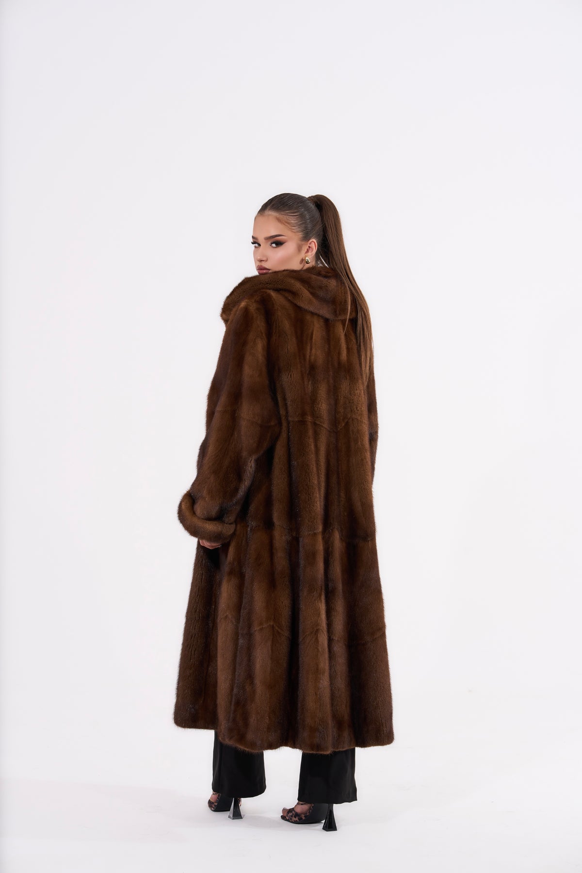 Vintage Brown Mink Fur Coat ✨