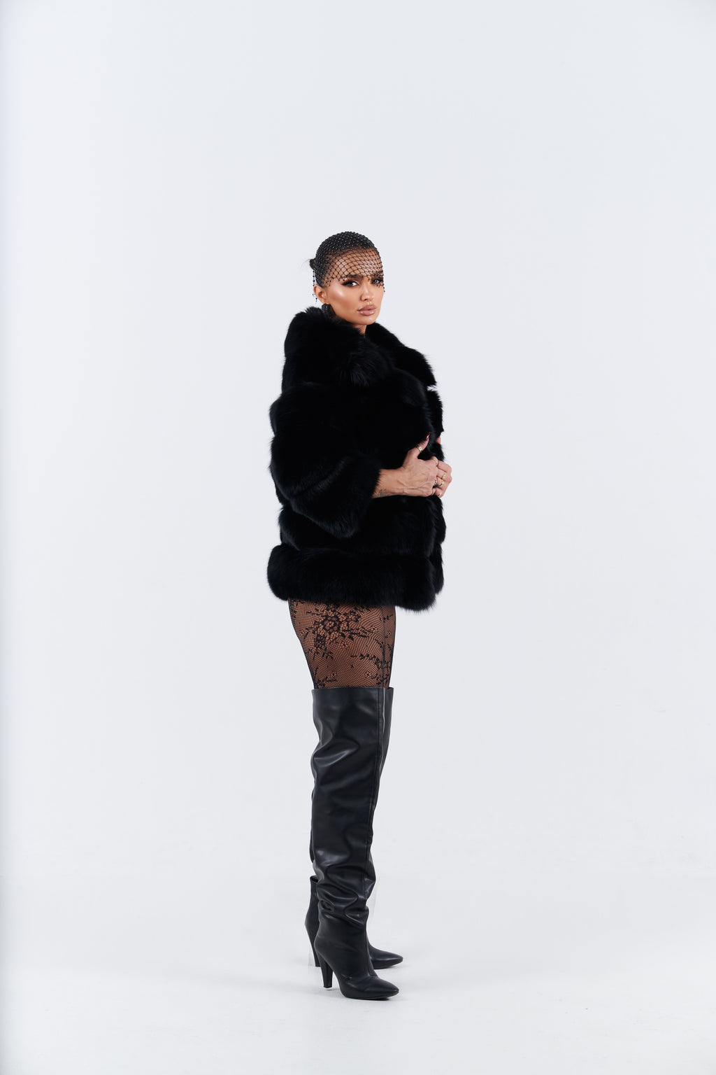 New black fox fur