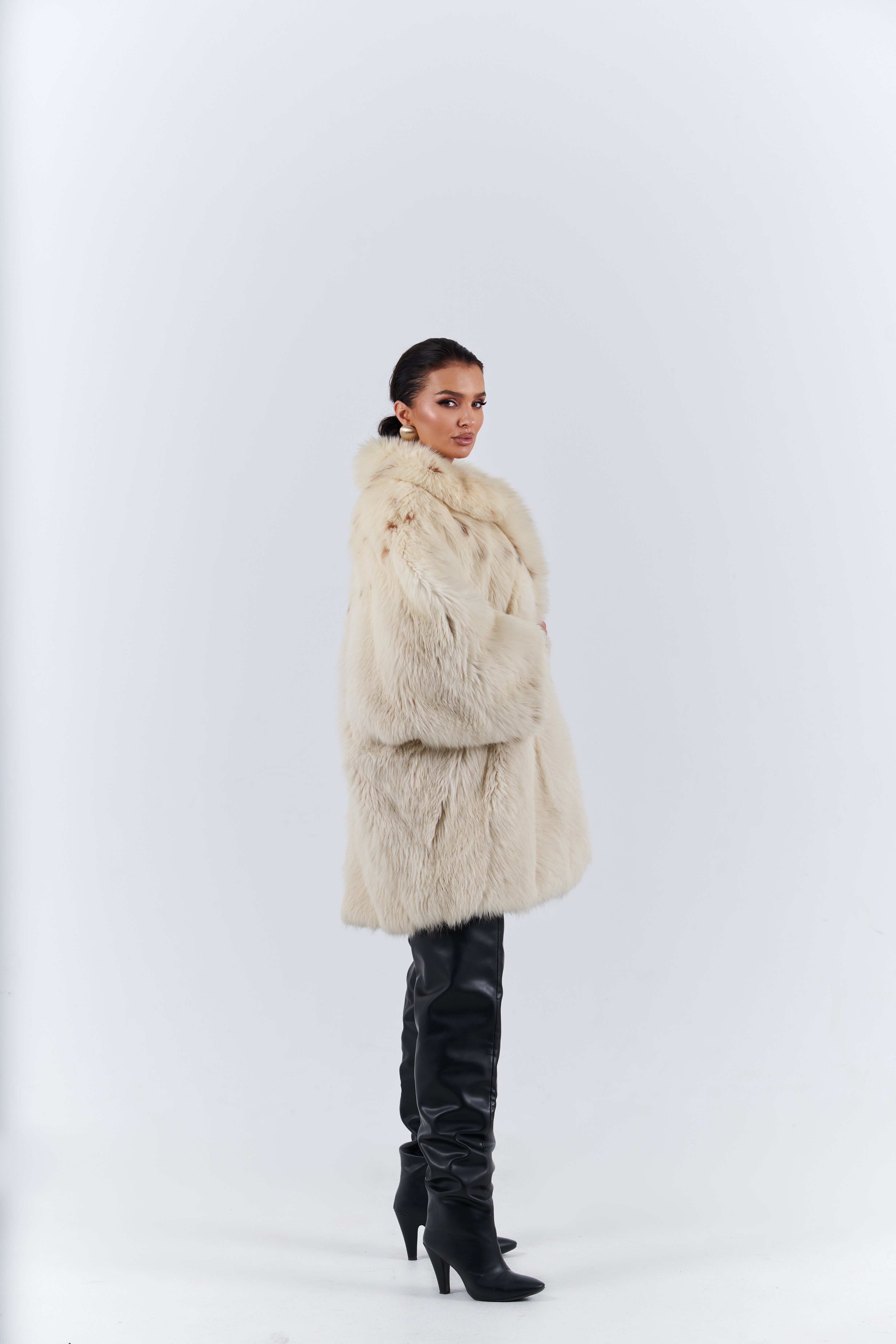 Fox fur coat