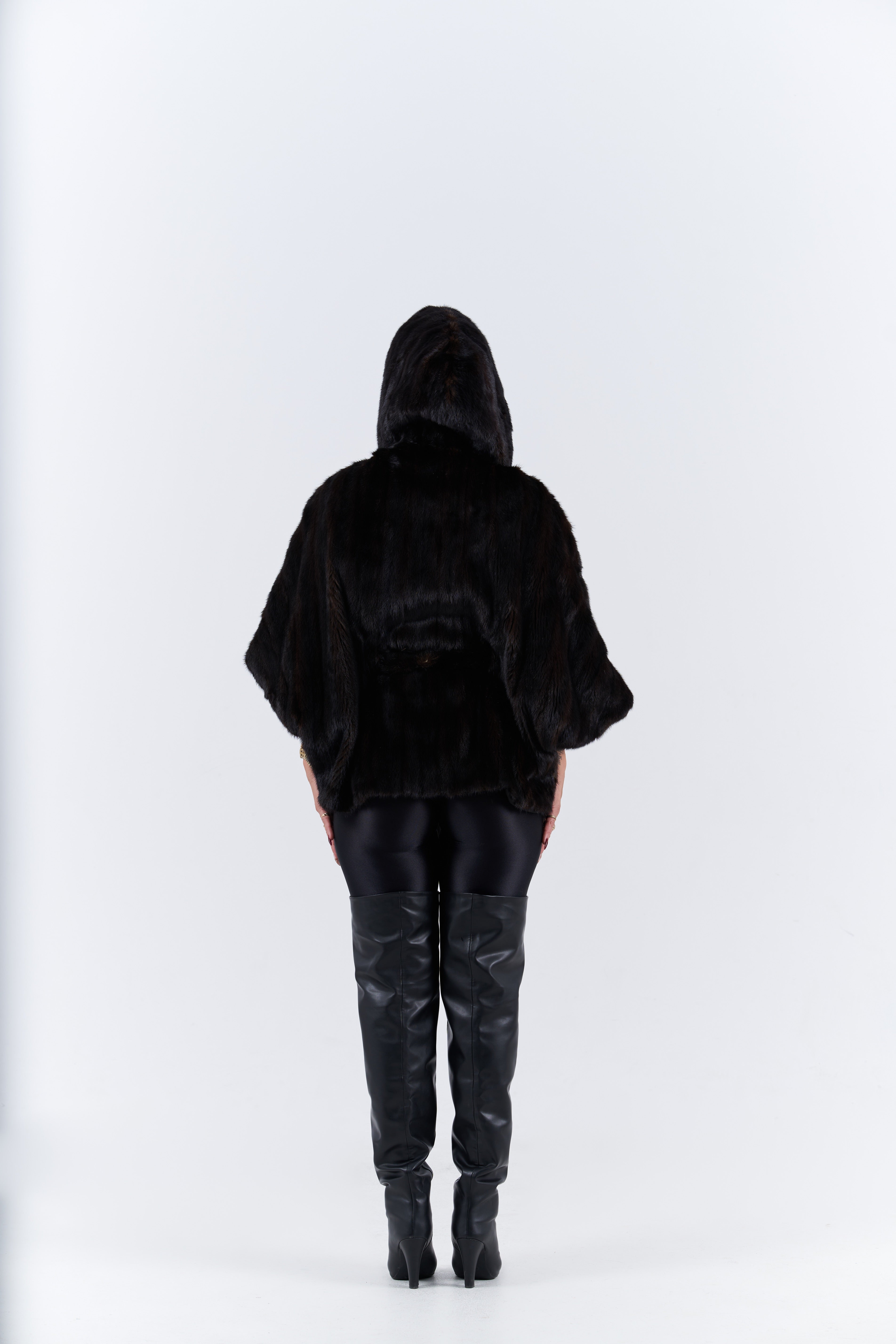 Vintage mink fur cape