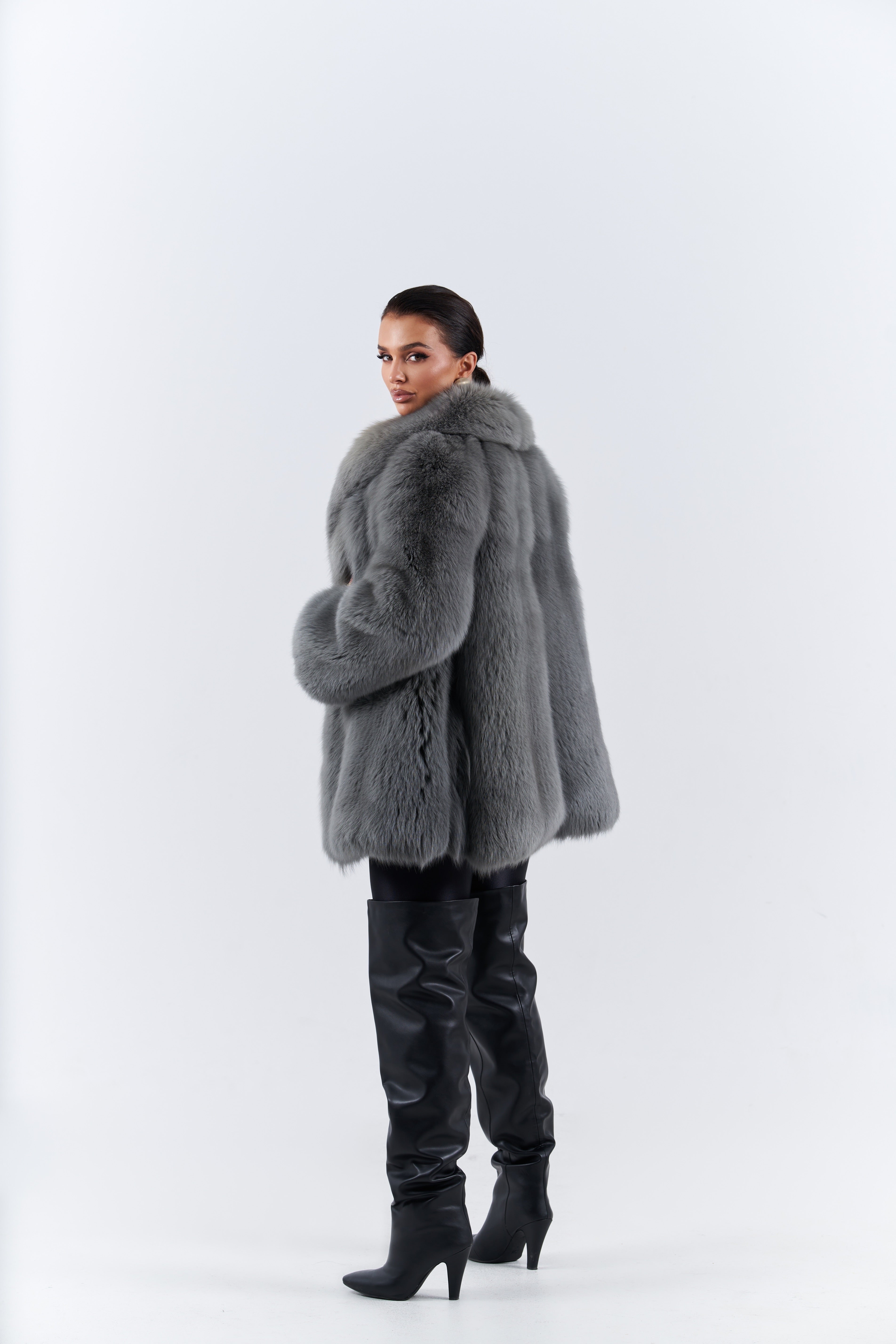 Fox fur coat