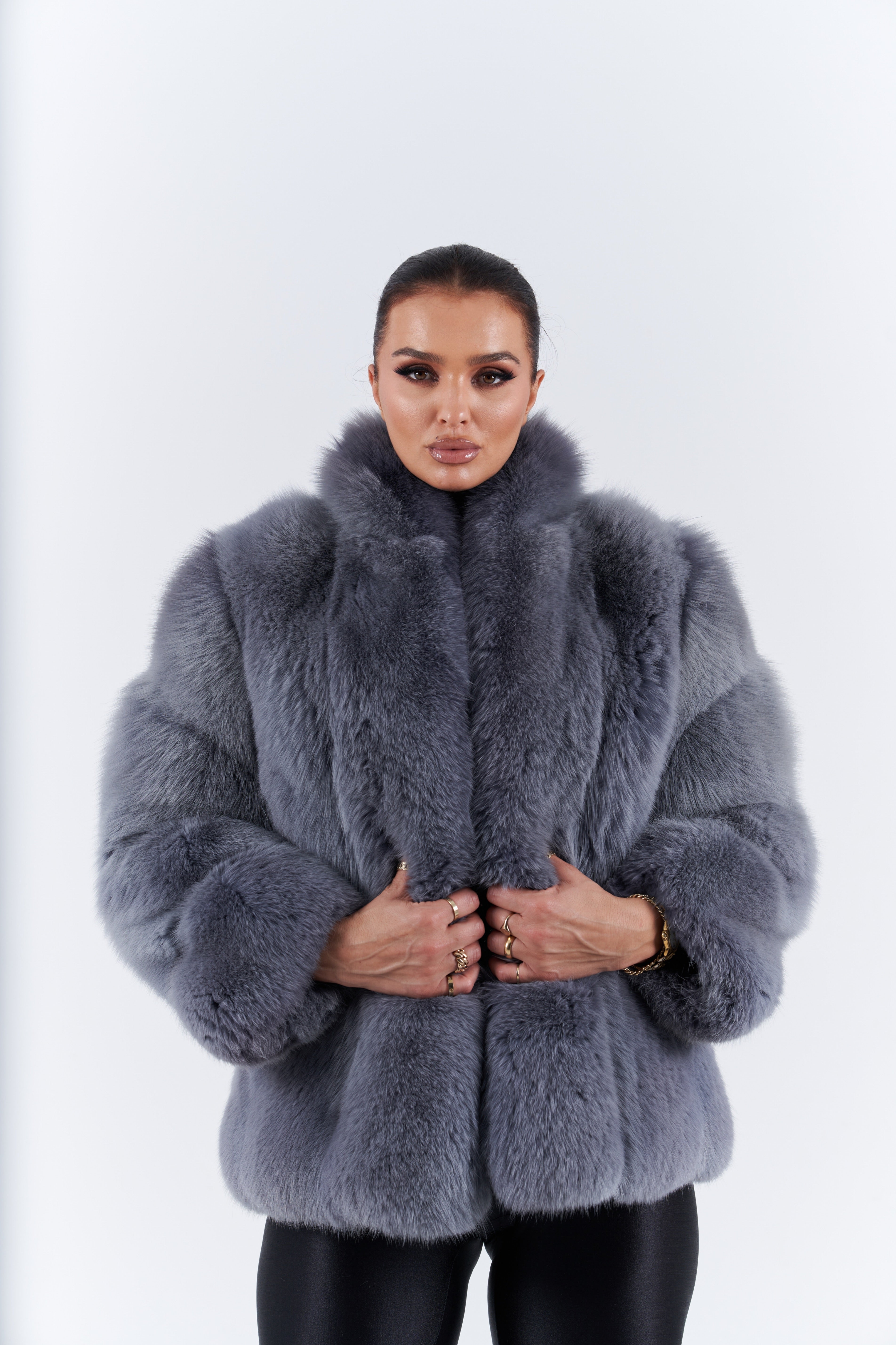New Fox fur coat
