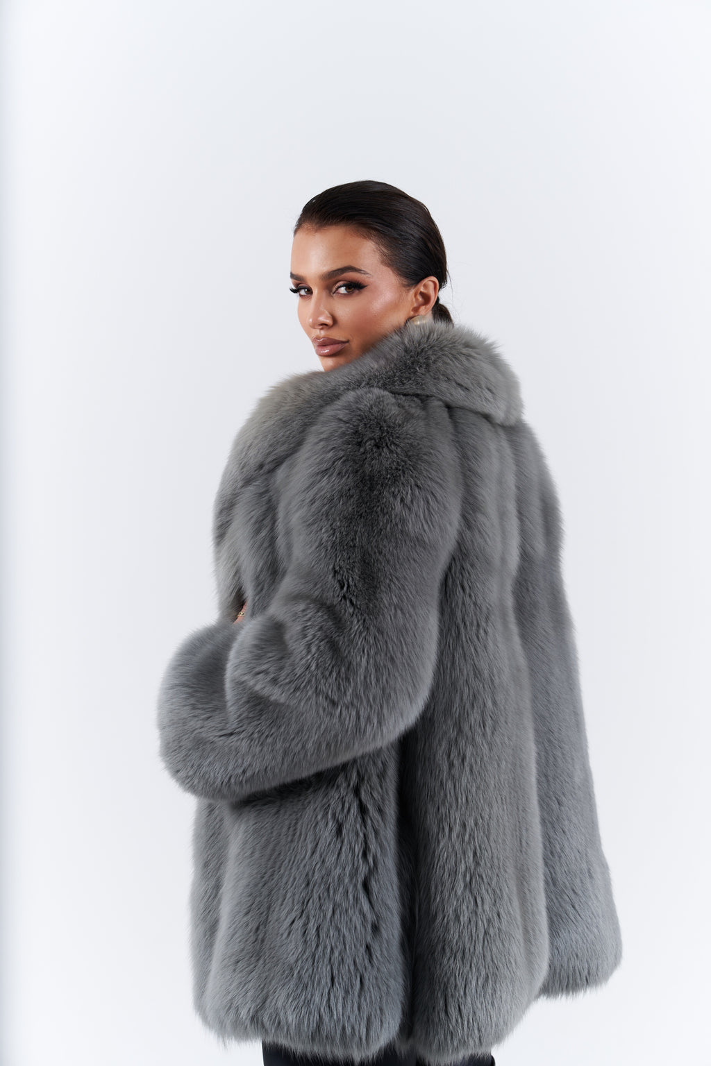 Fox fur coat