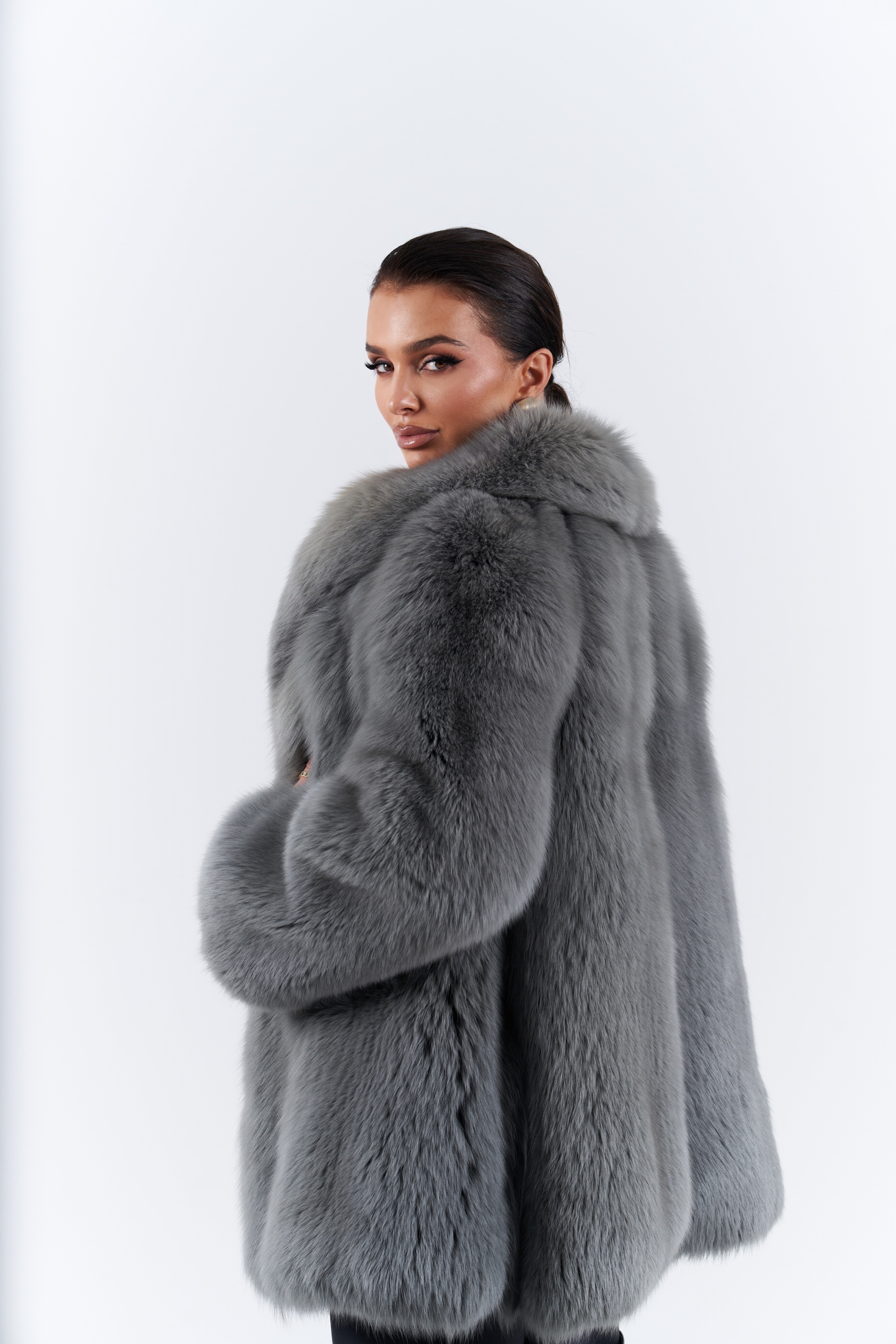 Fox fur coat