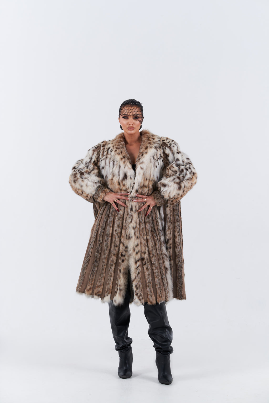 Vintage lynx fur coat