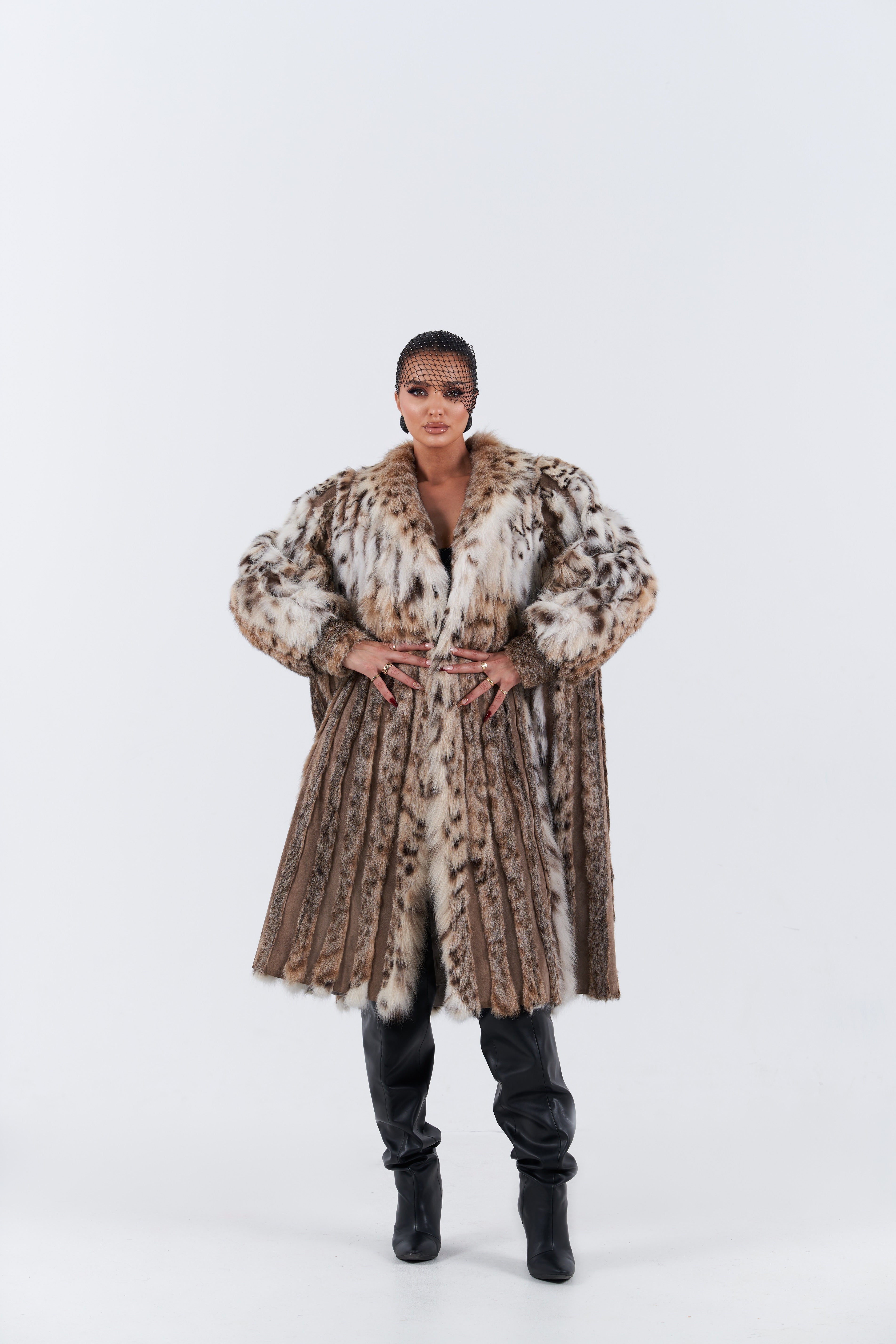 Vintage lynx fur coat