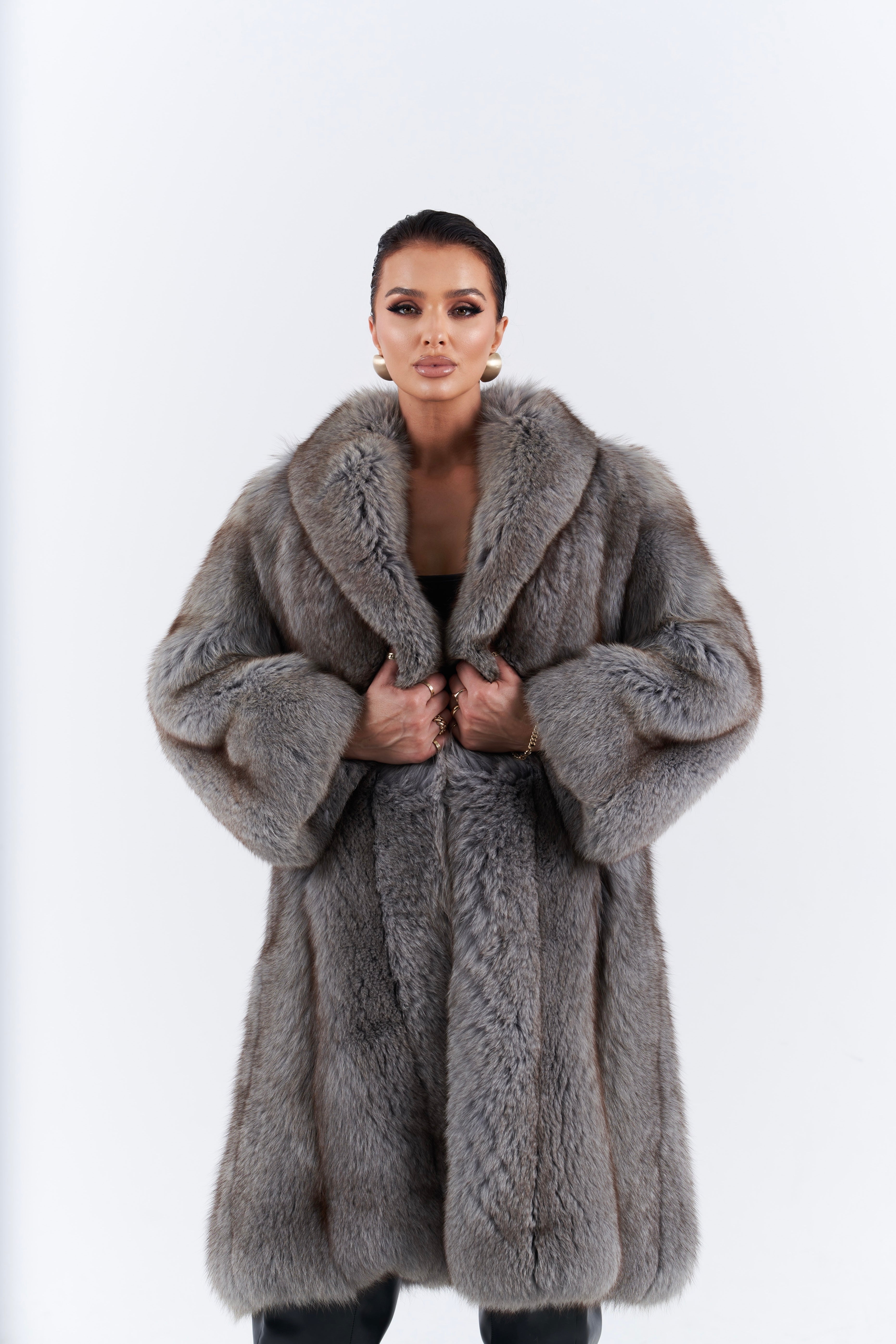 Fox fur coat