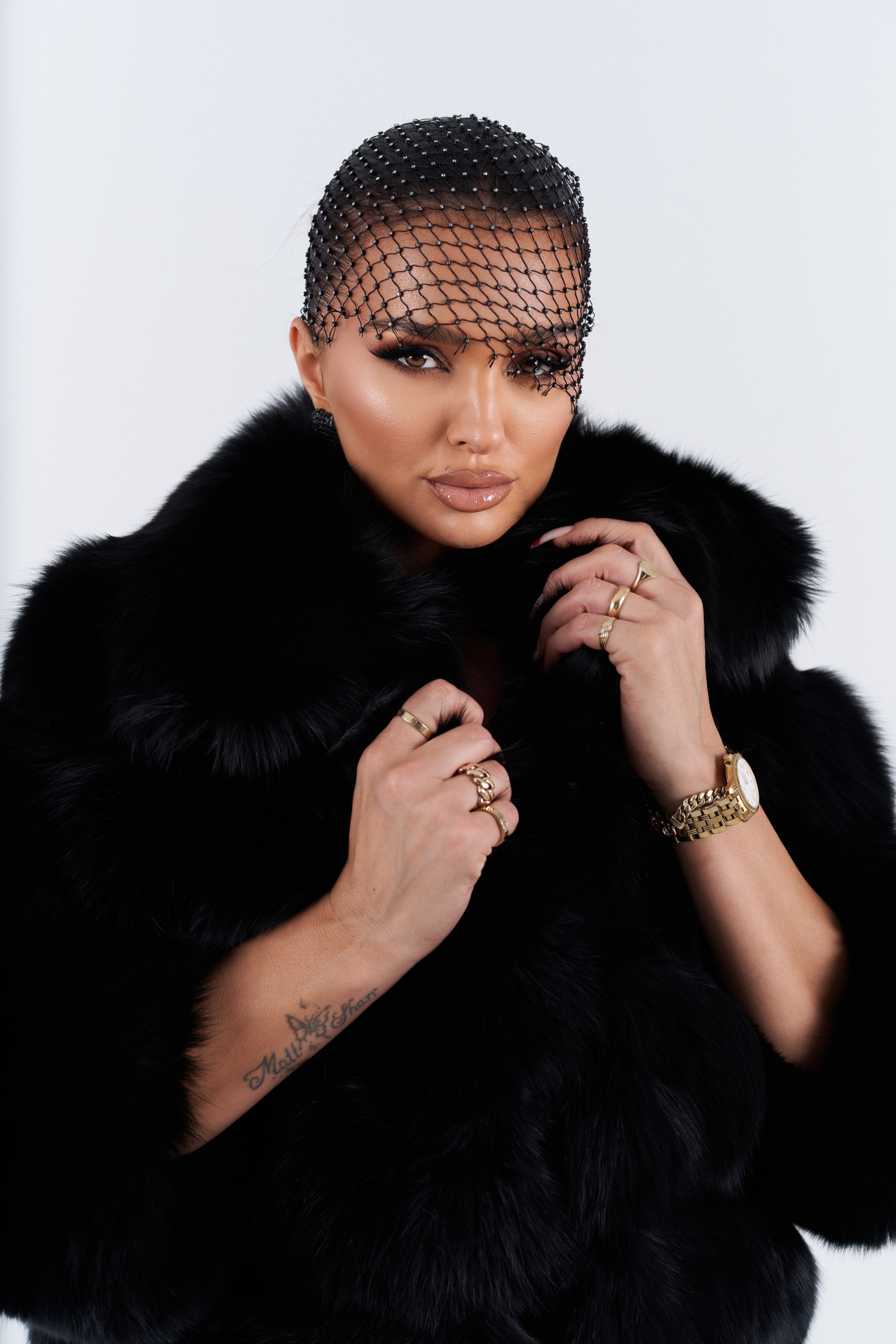 New black fox fur