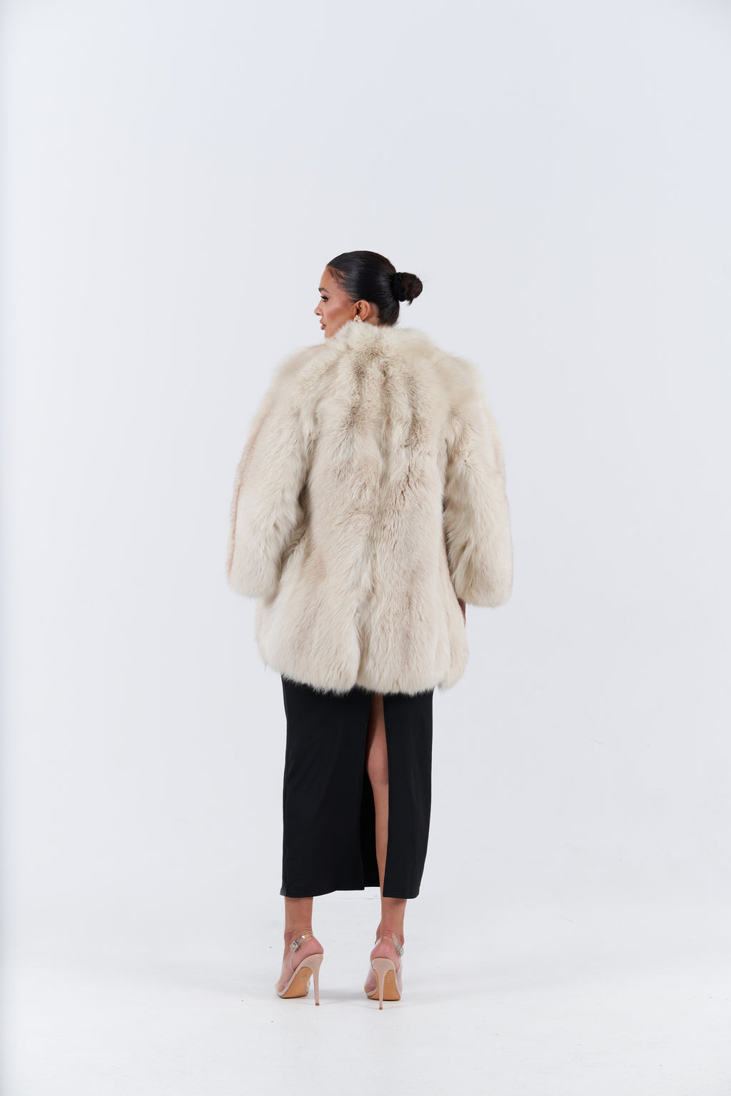 Vintage white fox