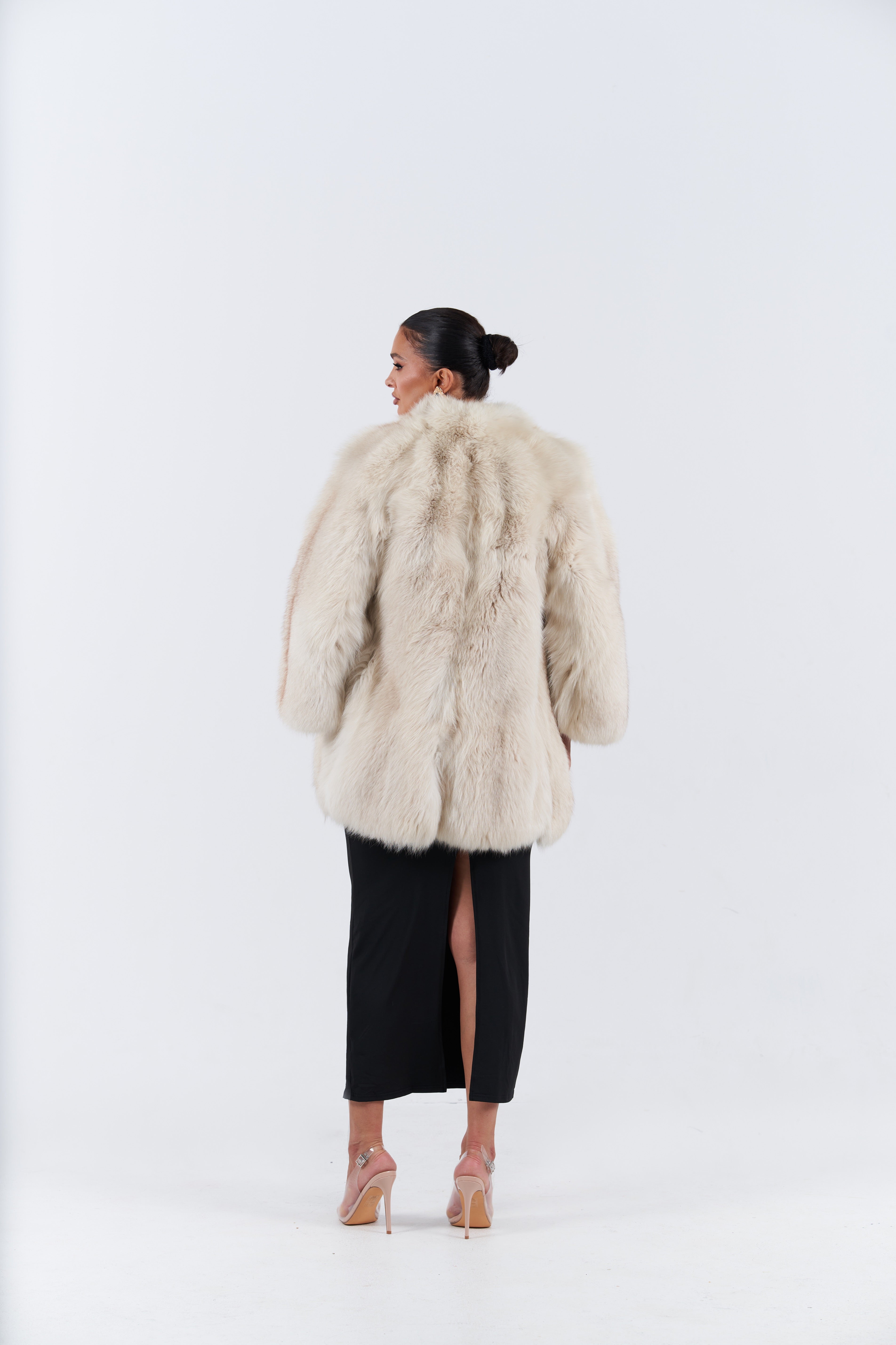 Vintage white fox