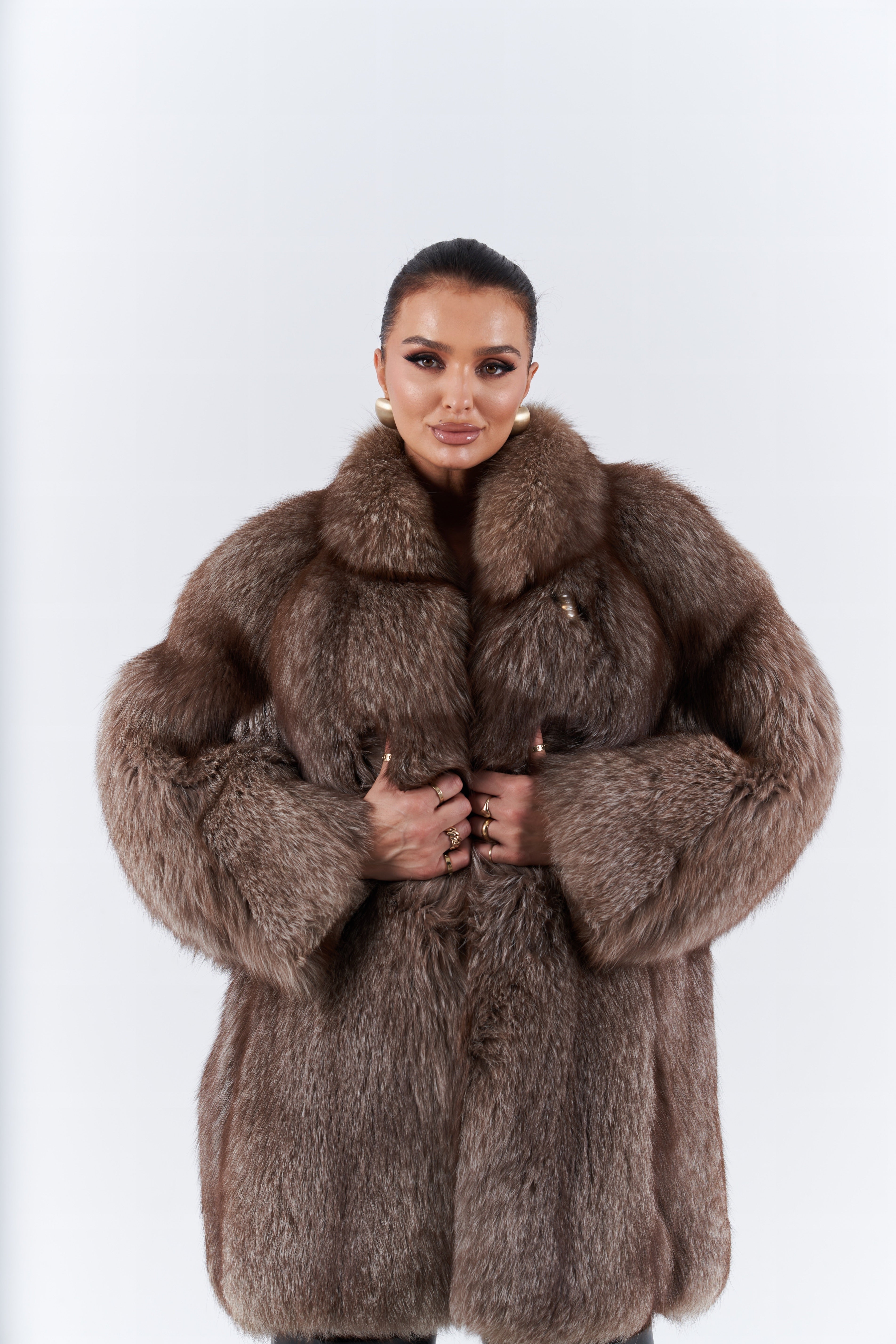 Fox fur coat