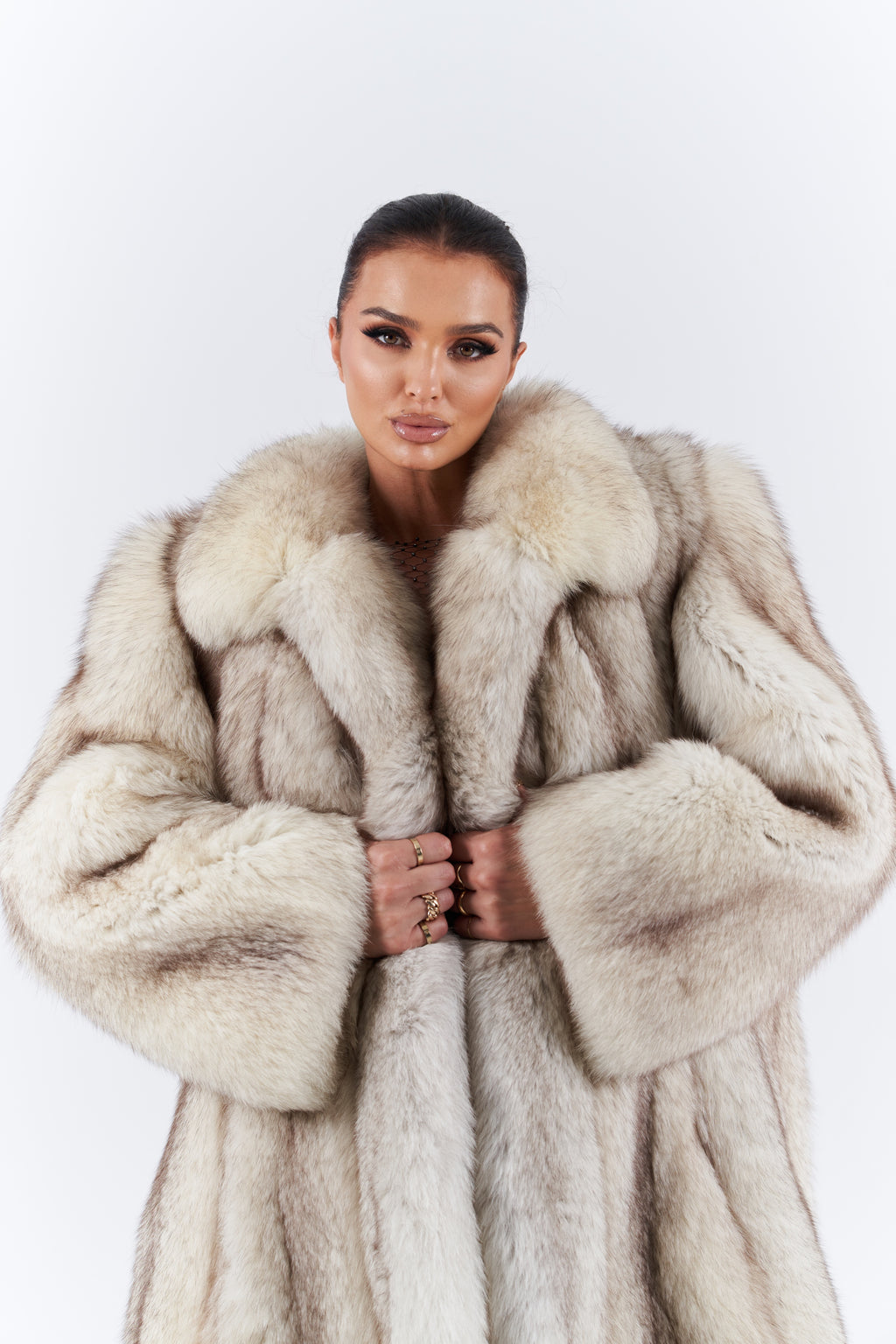Fox fur coat
