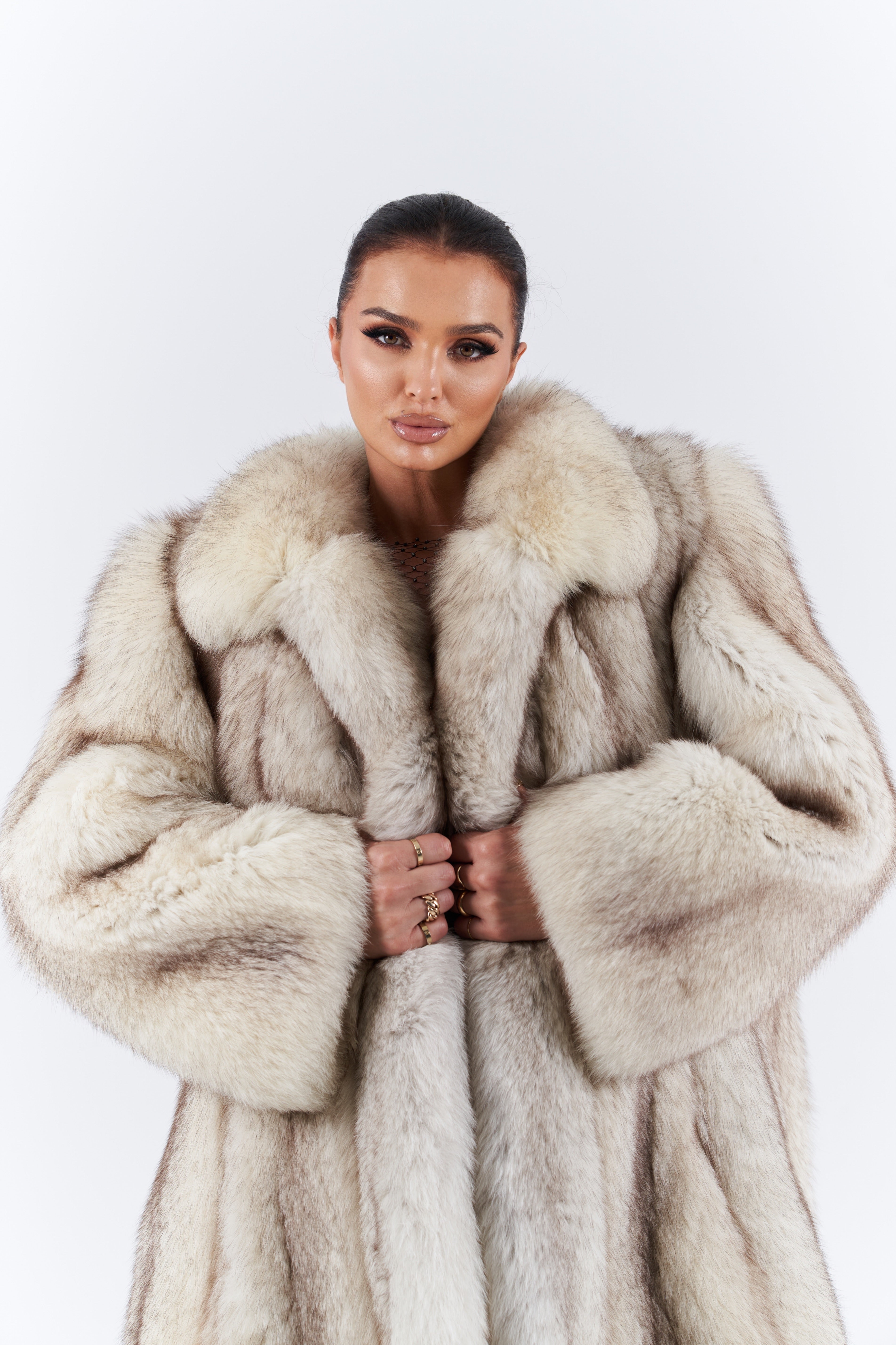 Fox fur coat