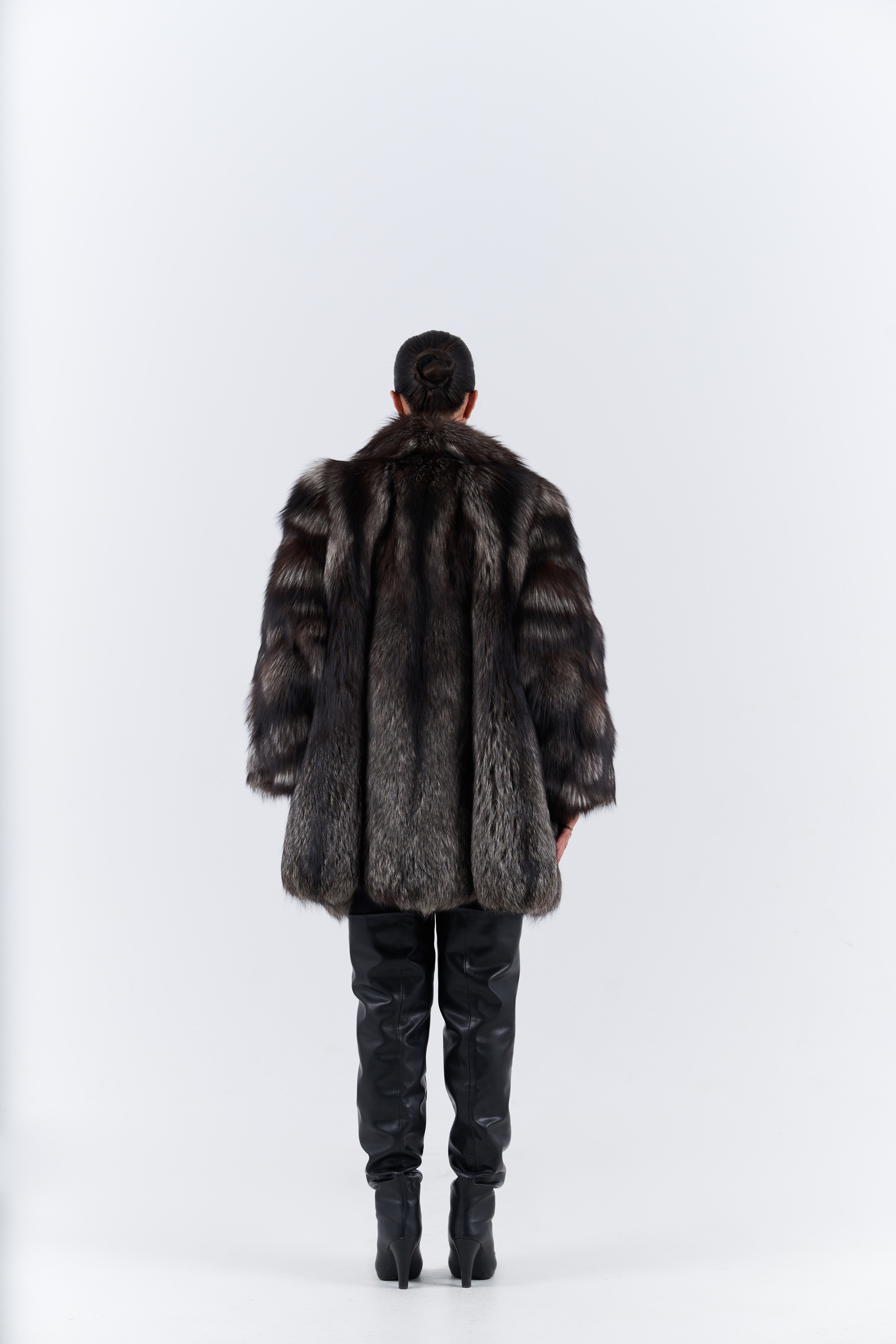 Silver fox fur