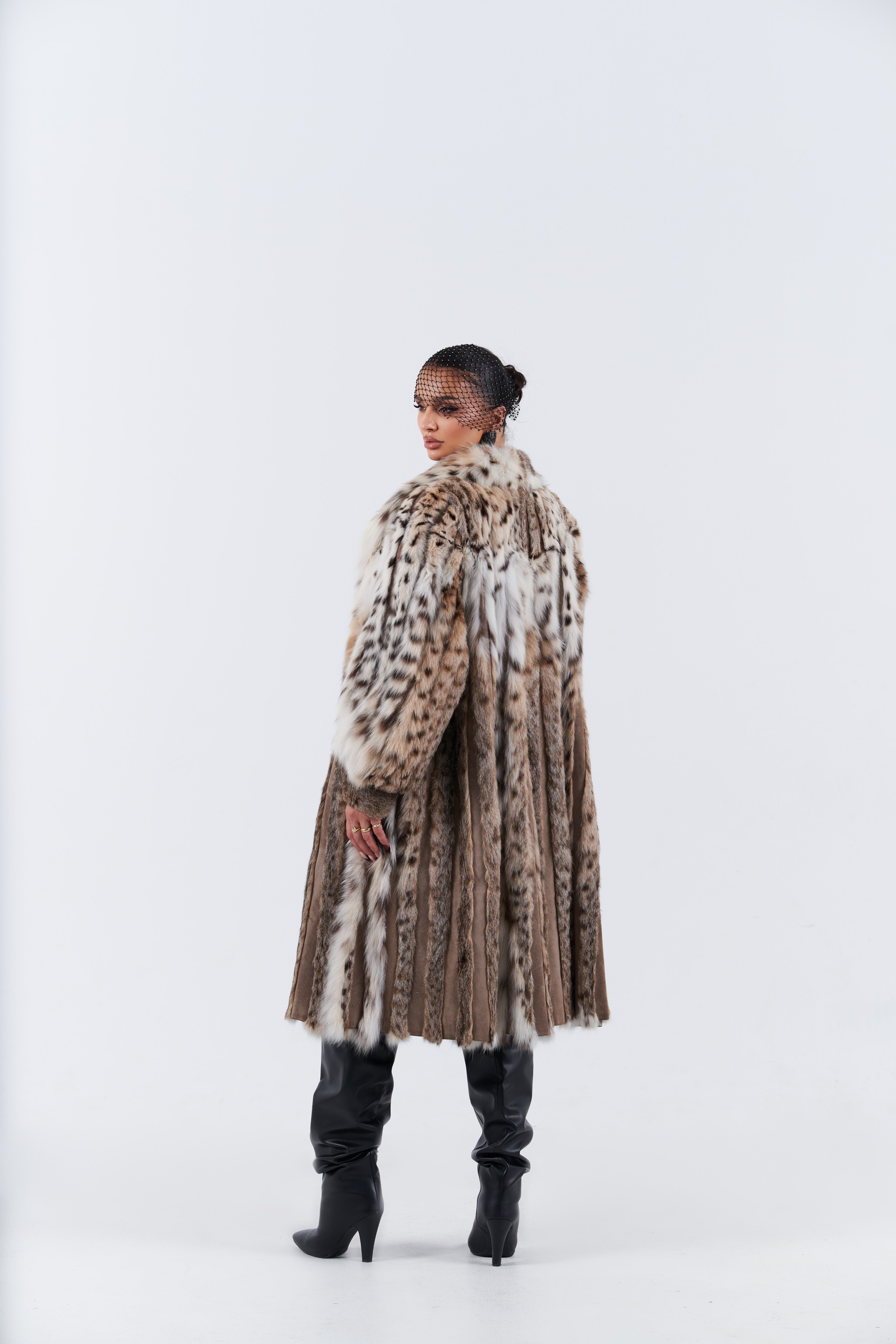 Vintage lynx fur coat