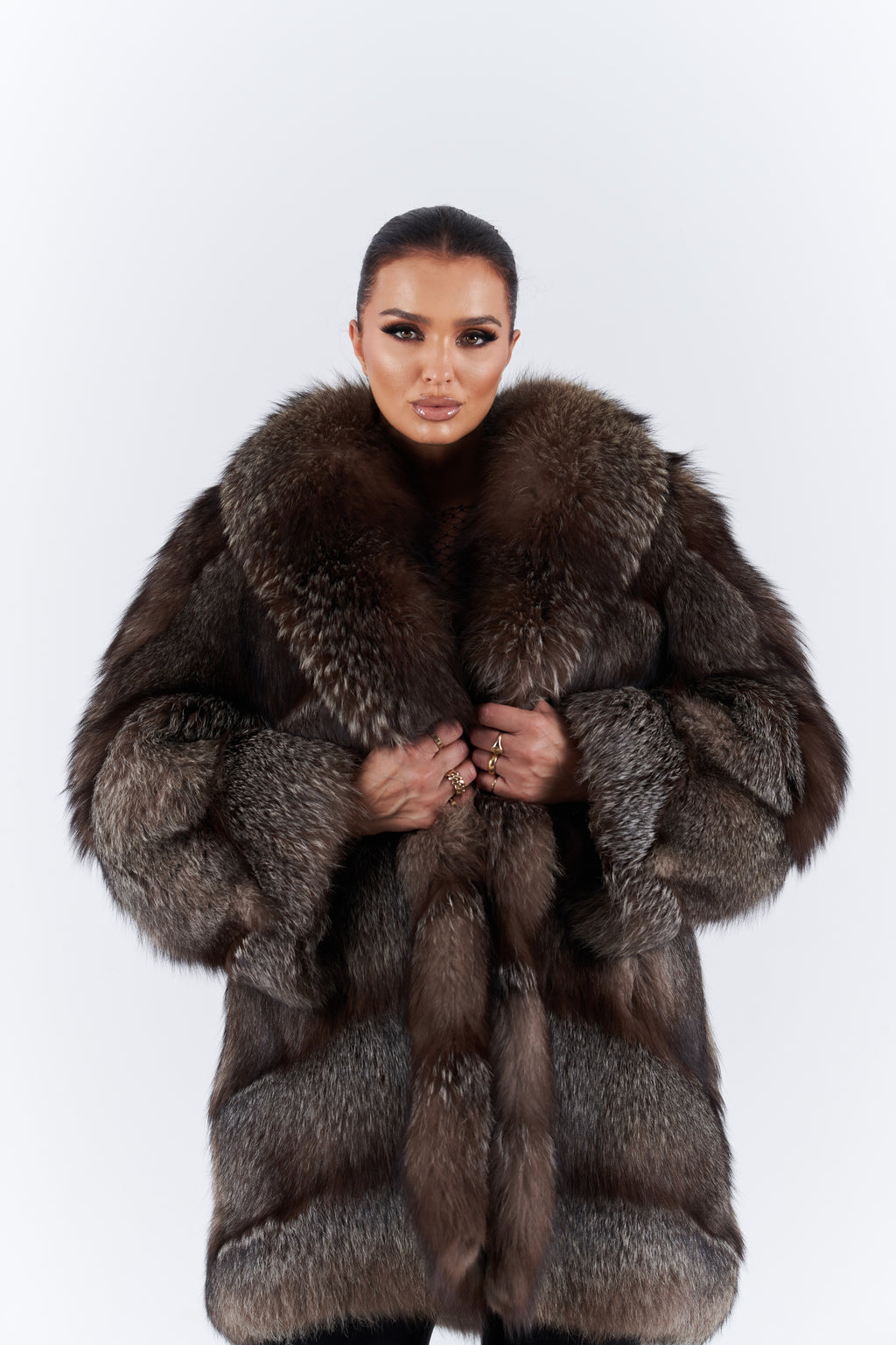 Fox fur coat