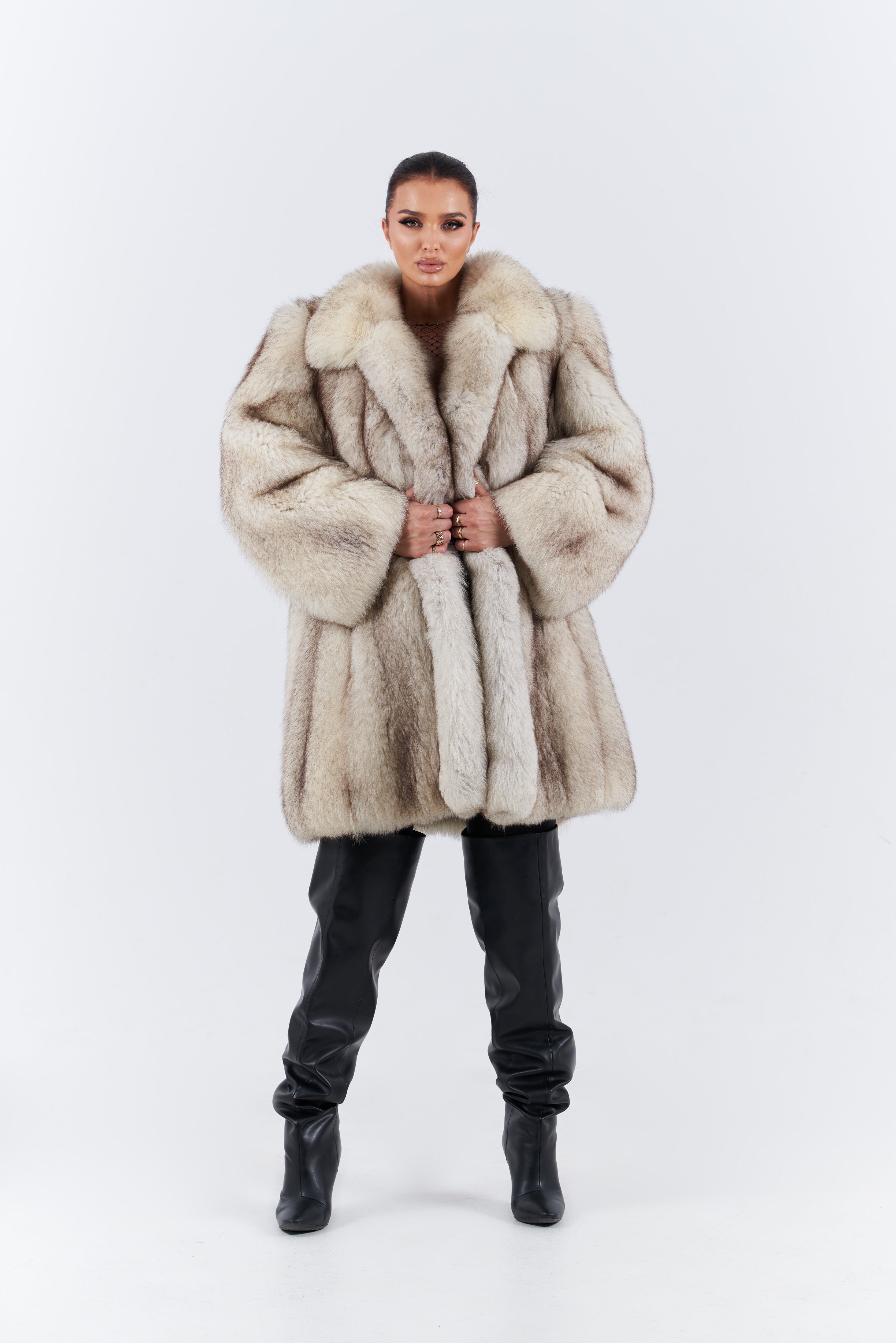 Fox fur coat