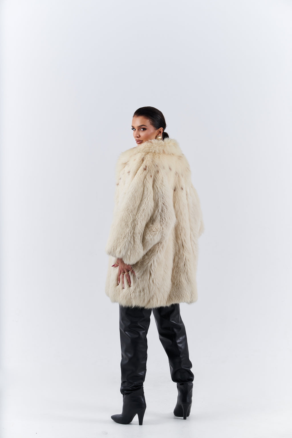 Fox fur coat