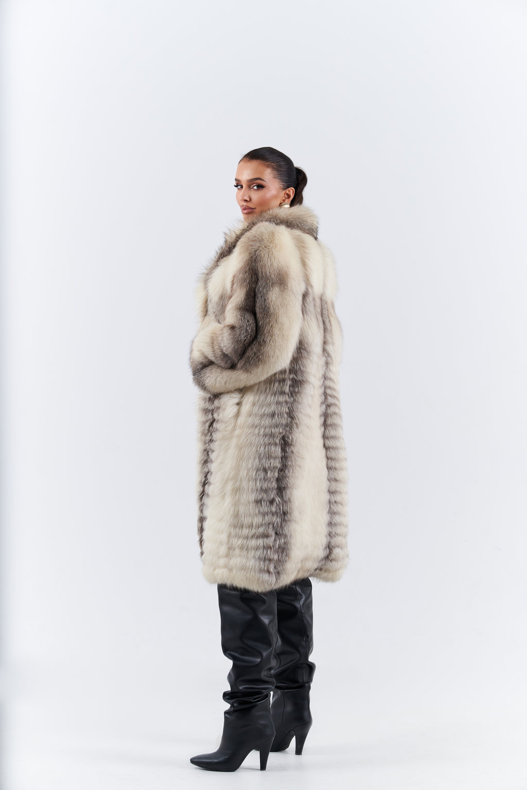Fox artic frost fur coat