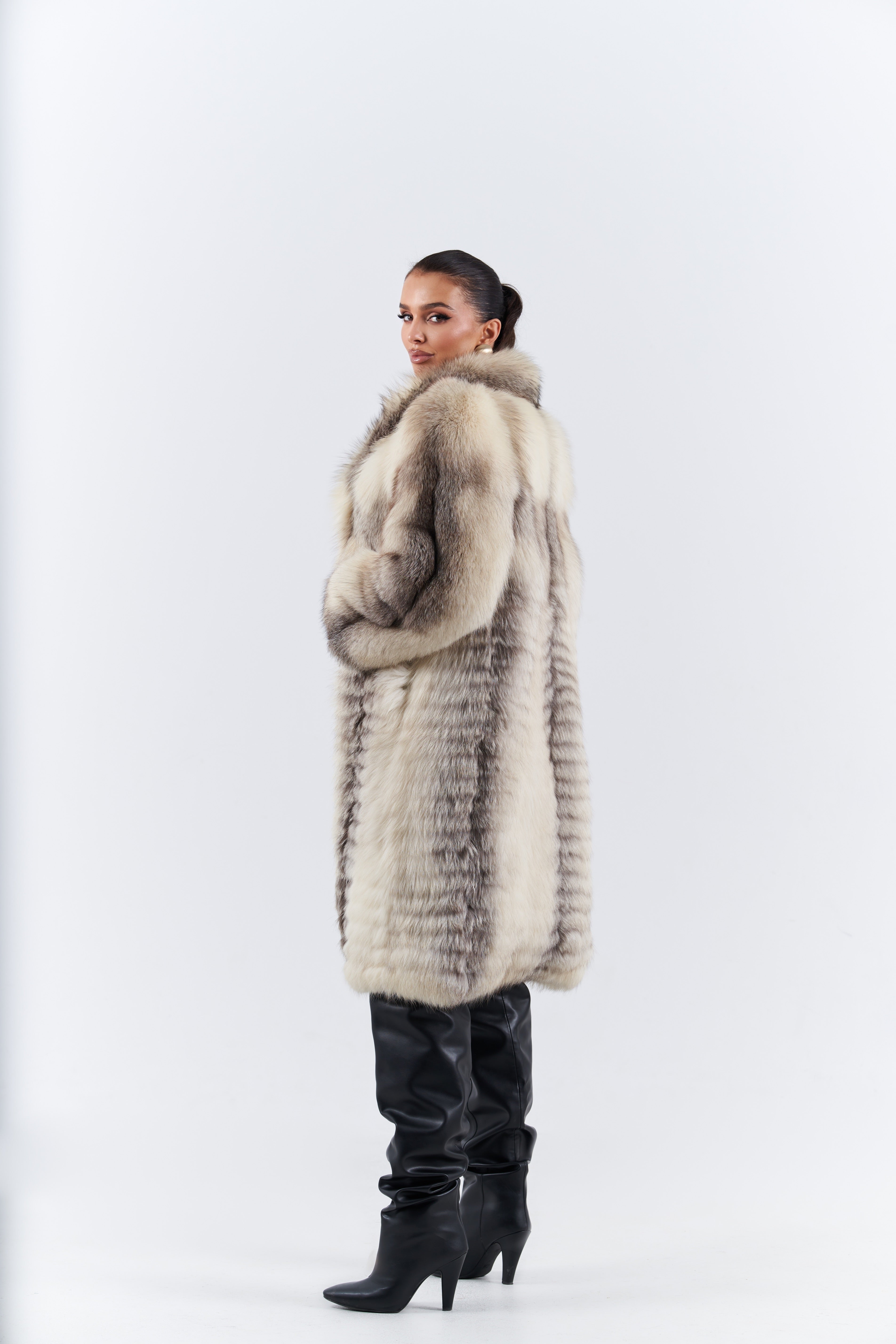 Fox artic frost fur coat