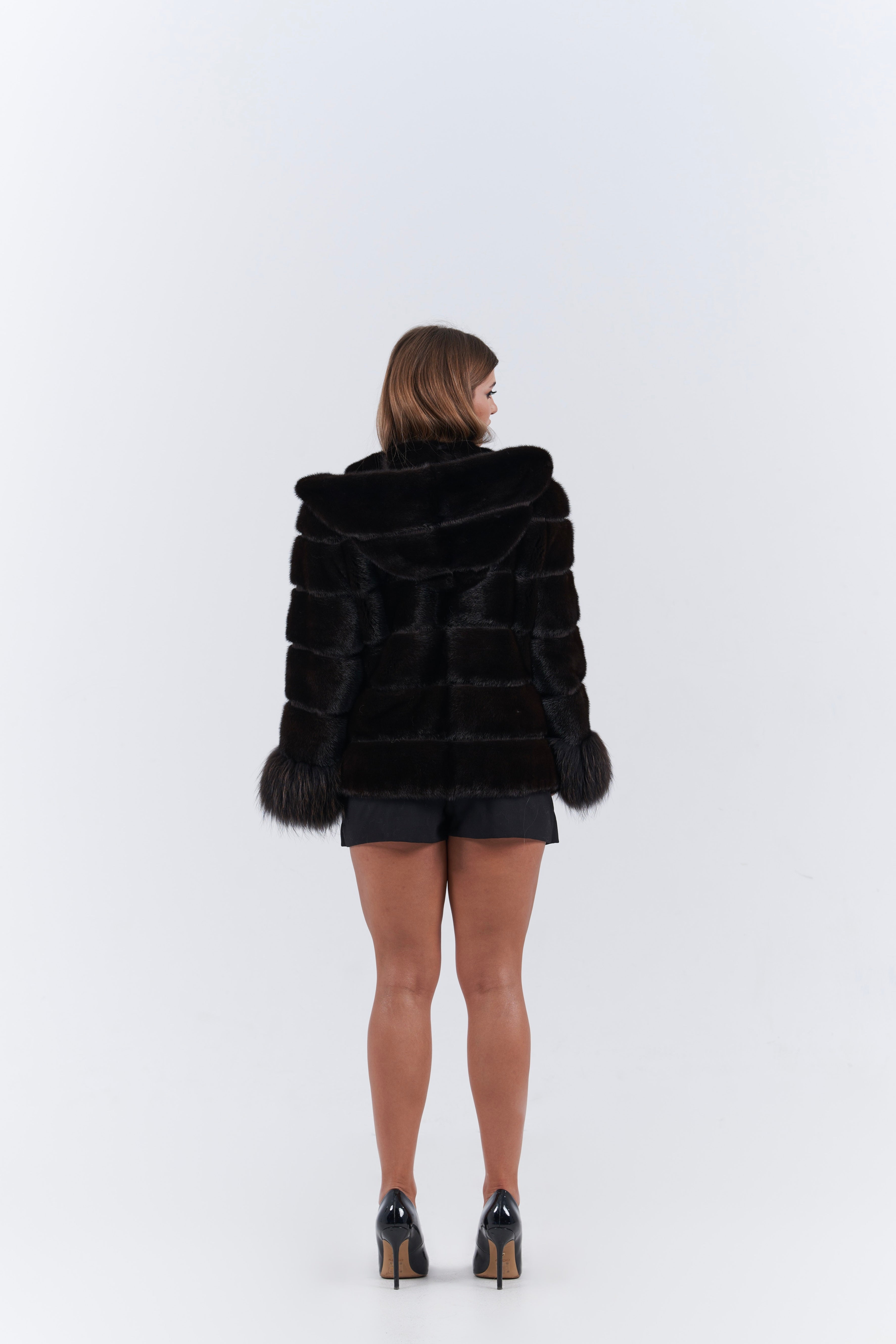 New luxury black mink