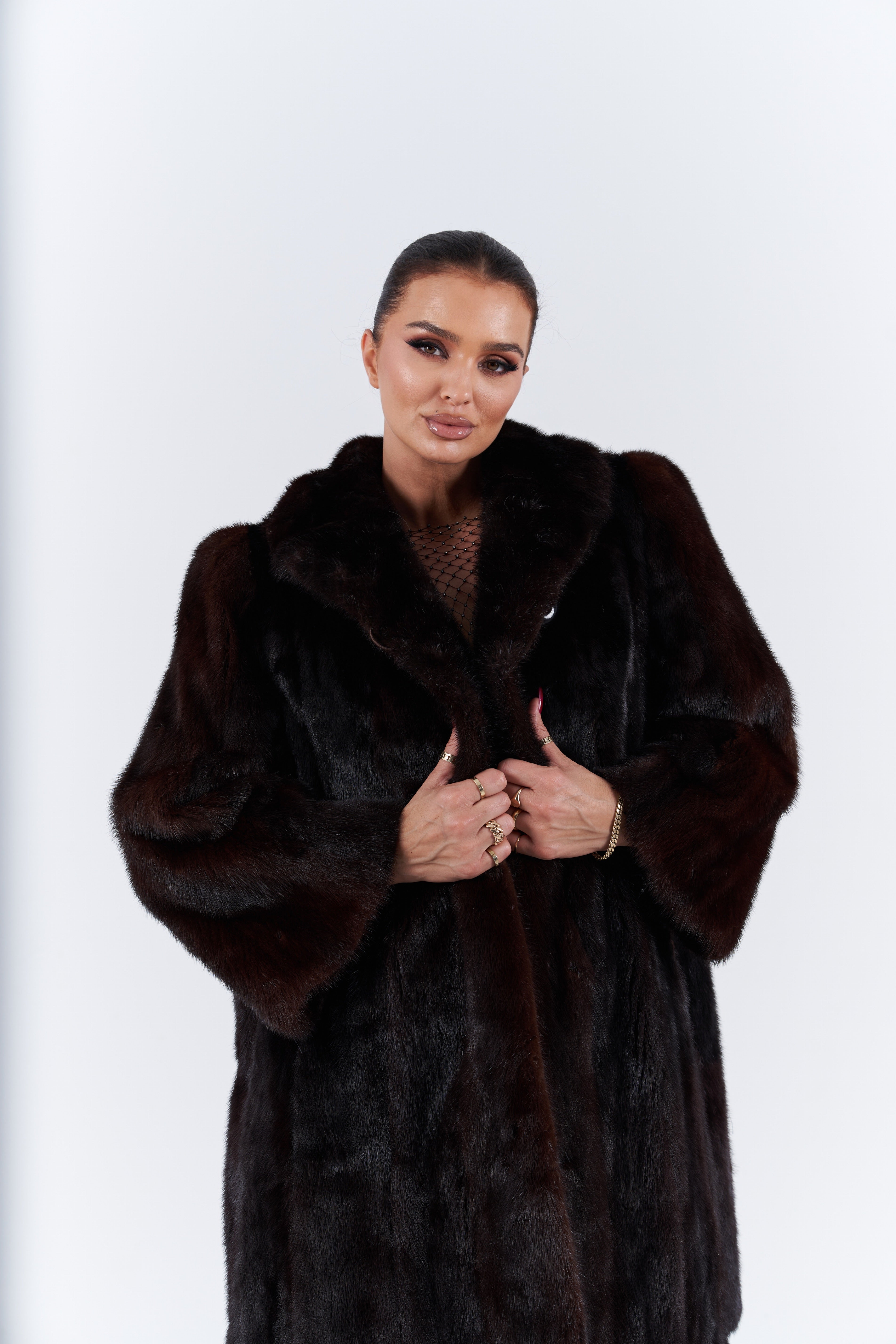 Mink fur coat