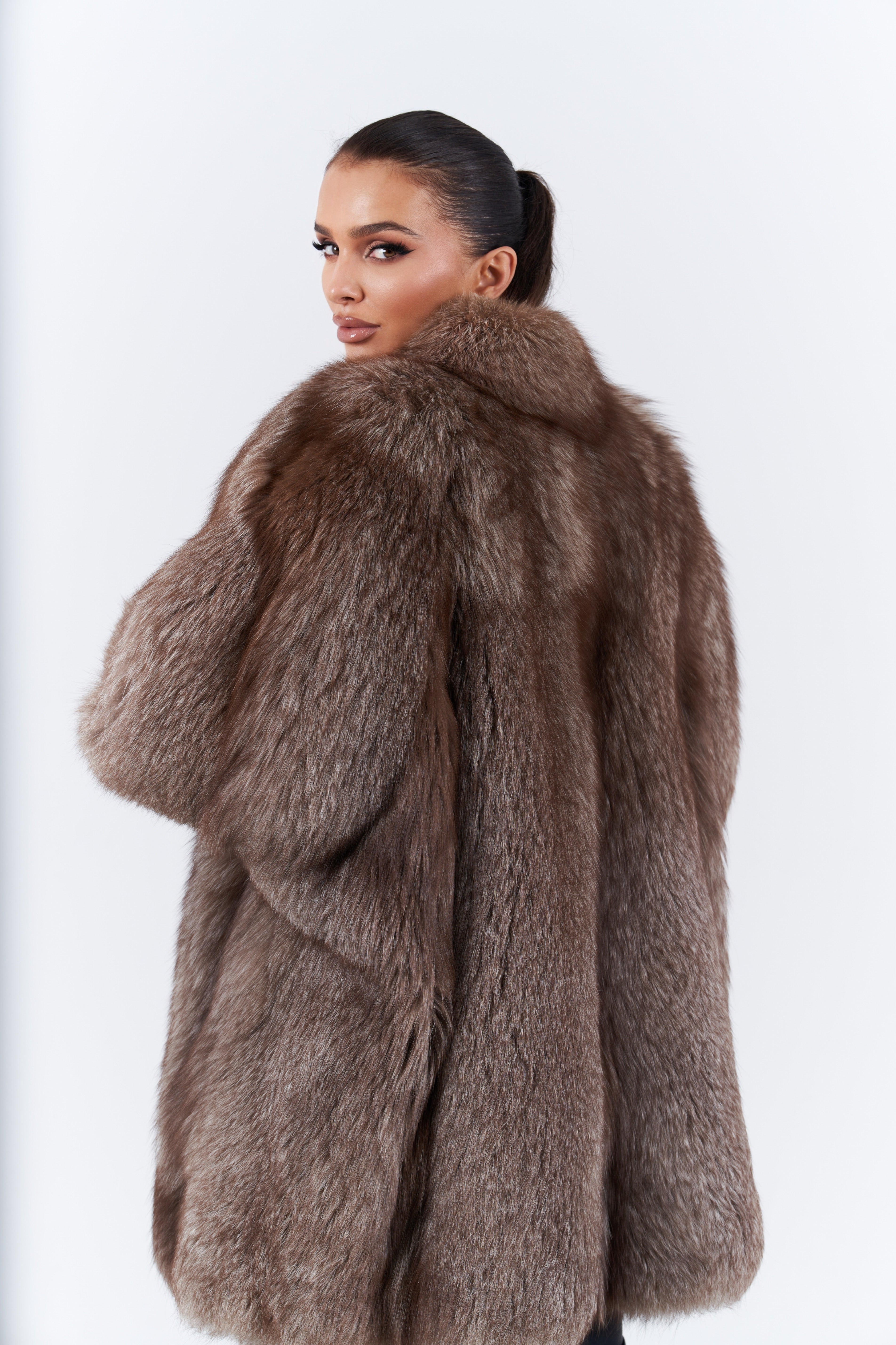 Fox fur coat